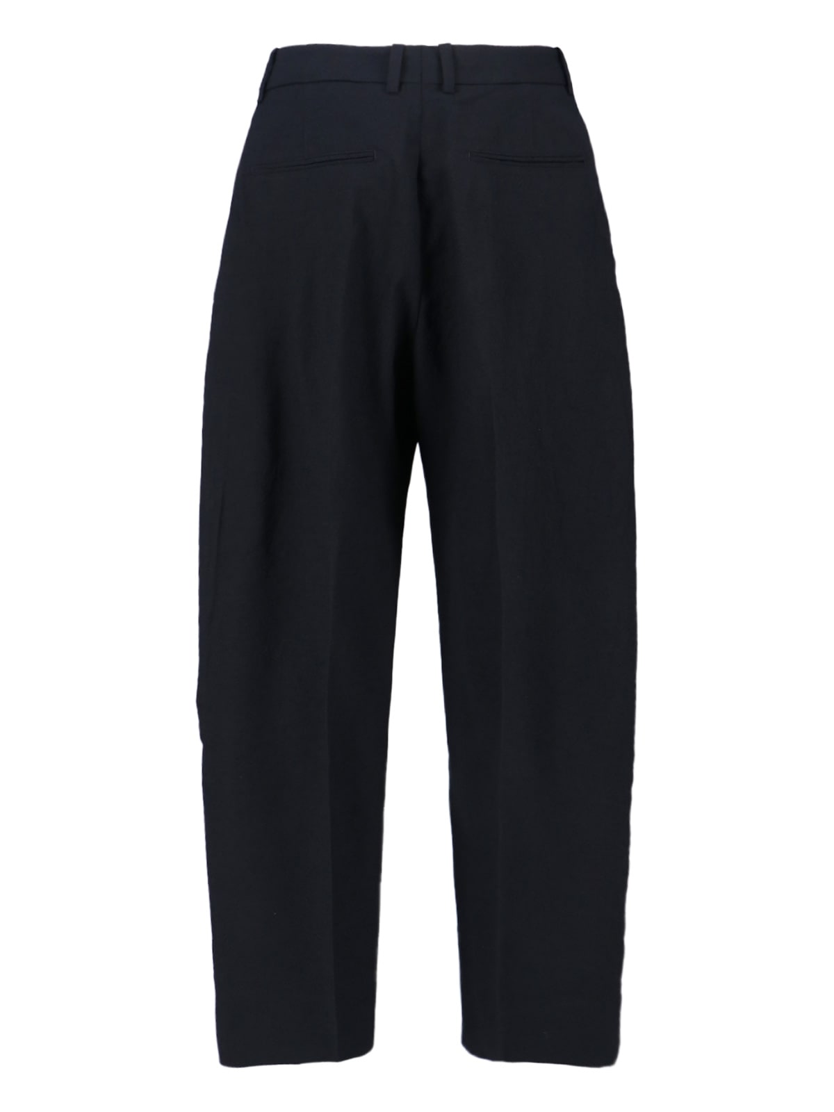 Studio Nicholson Straight-leg Cropped Trousers In Black