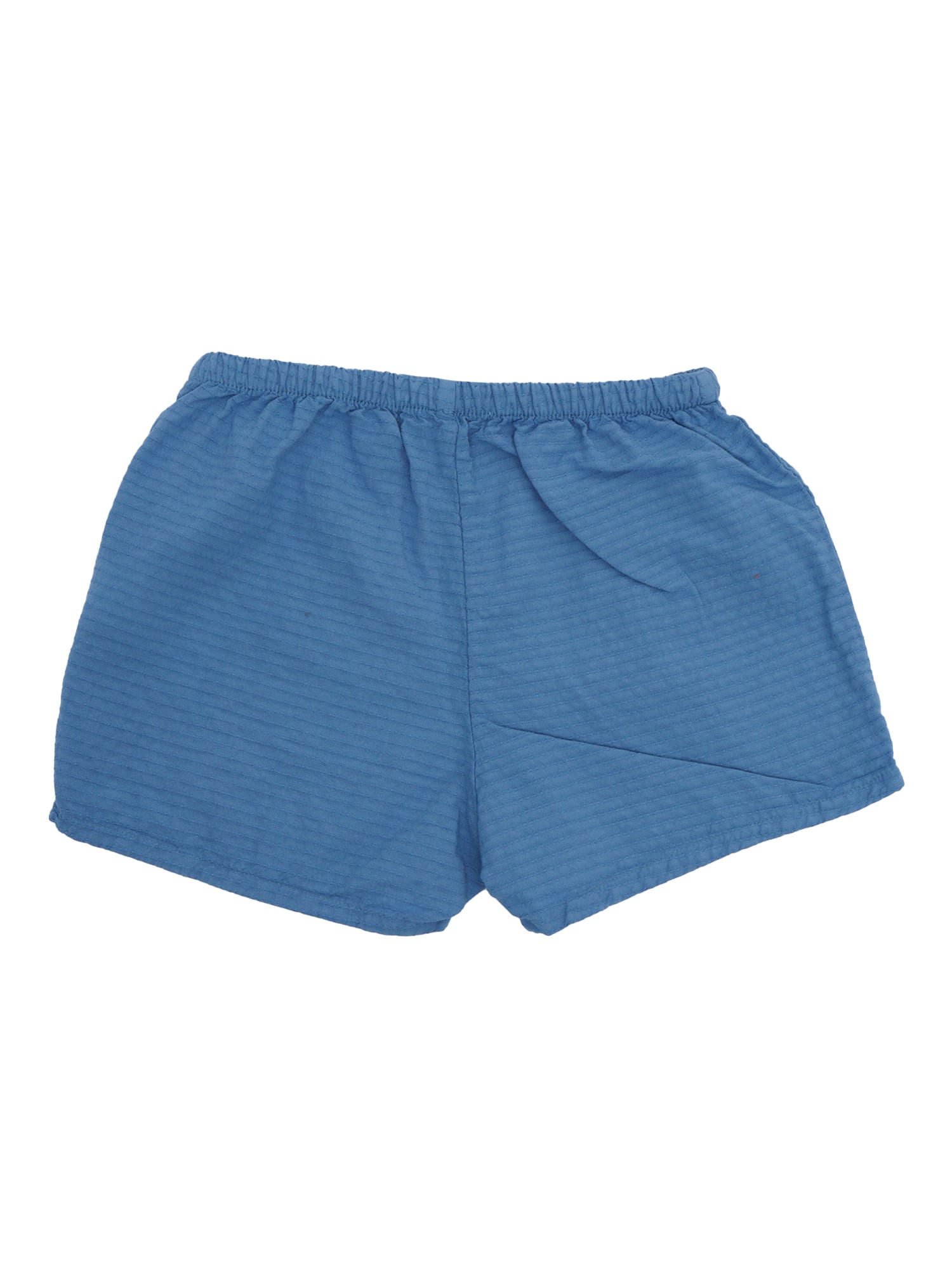 Bobo Choses Smiling Woven Shorts In Blue