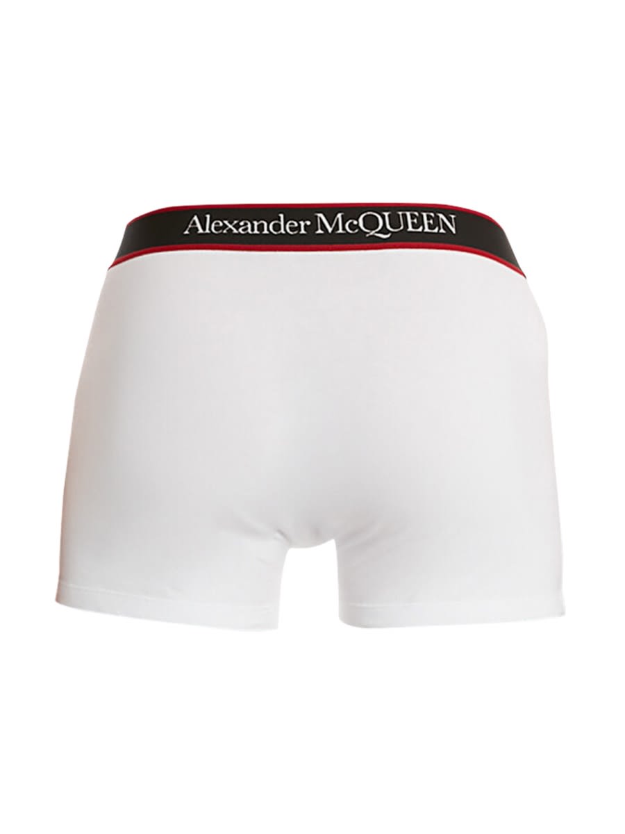 Shop Alexander Mcqueen Boxer Selvedge In White