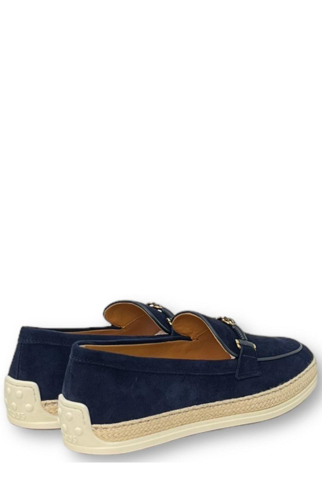 Shop Tod's Gomma Slip-on Loafers Tods In Blue