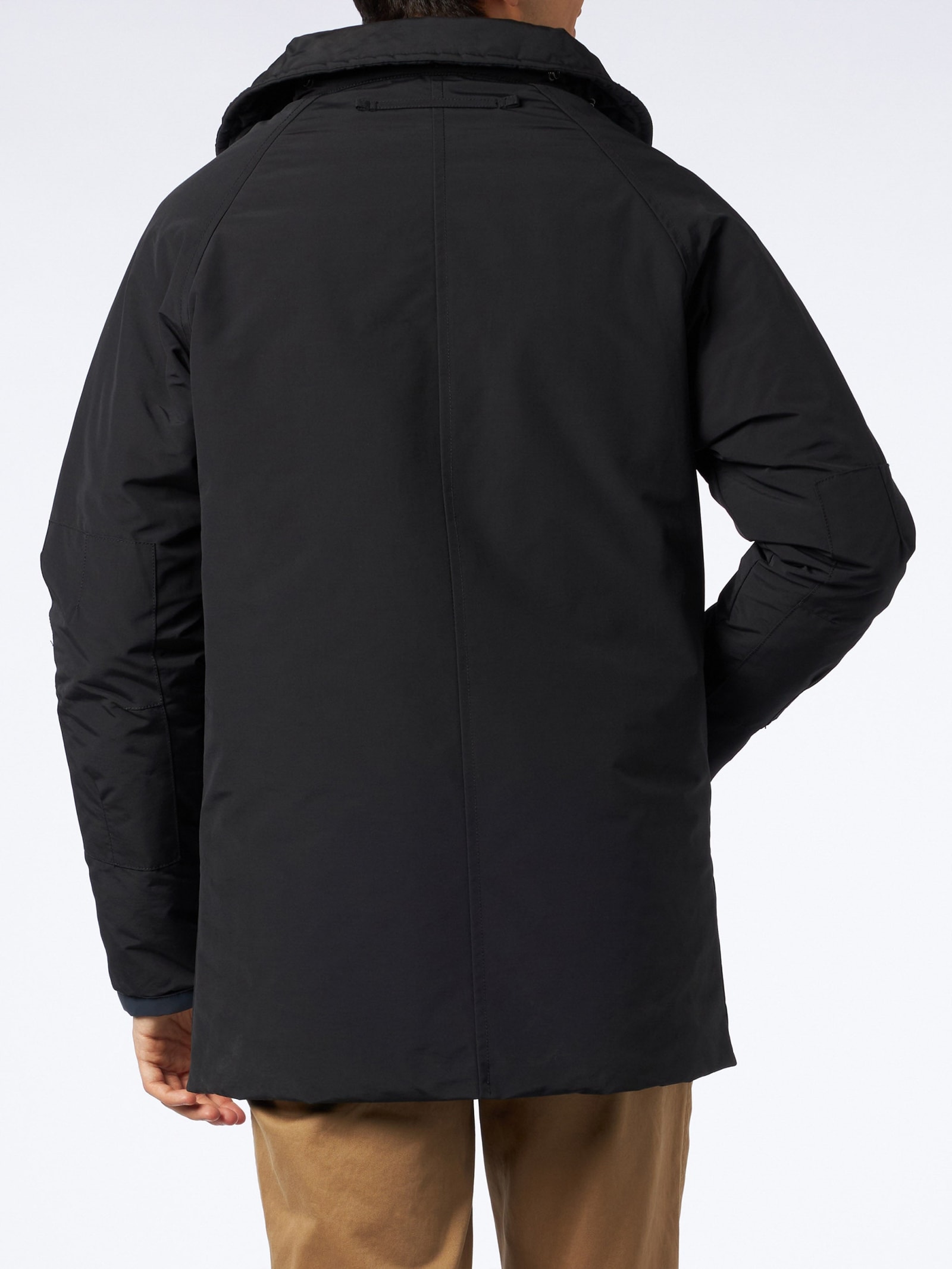 Shop Mc2 Saint Barth Man Hooded Grey Voyager Parka Jacket