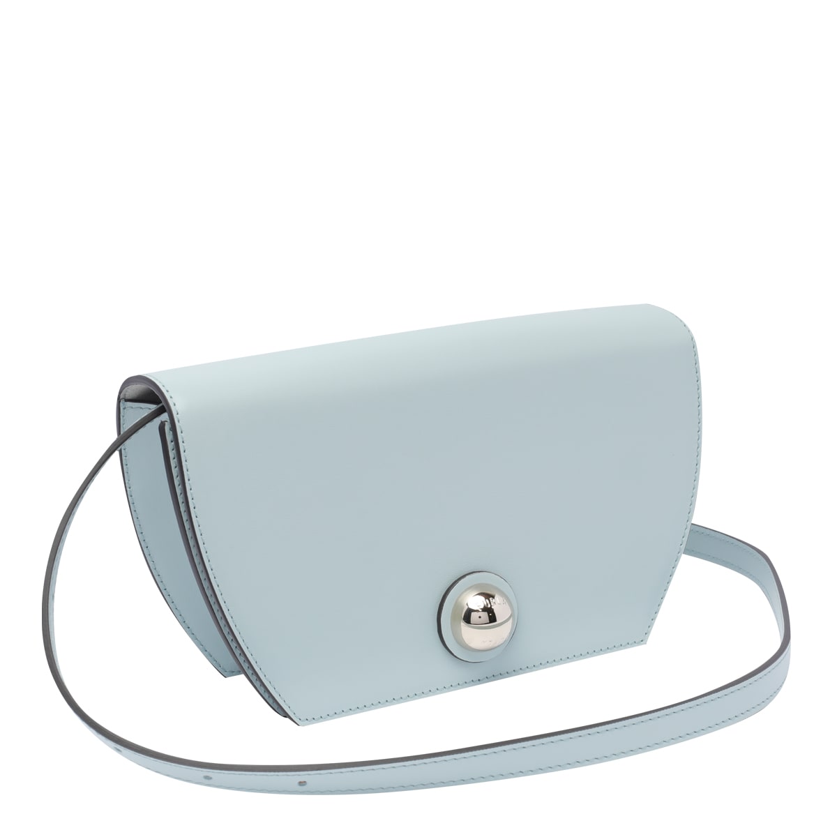 Shop Furla Mini Sfera Crossbody Bag In Blue