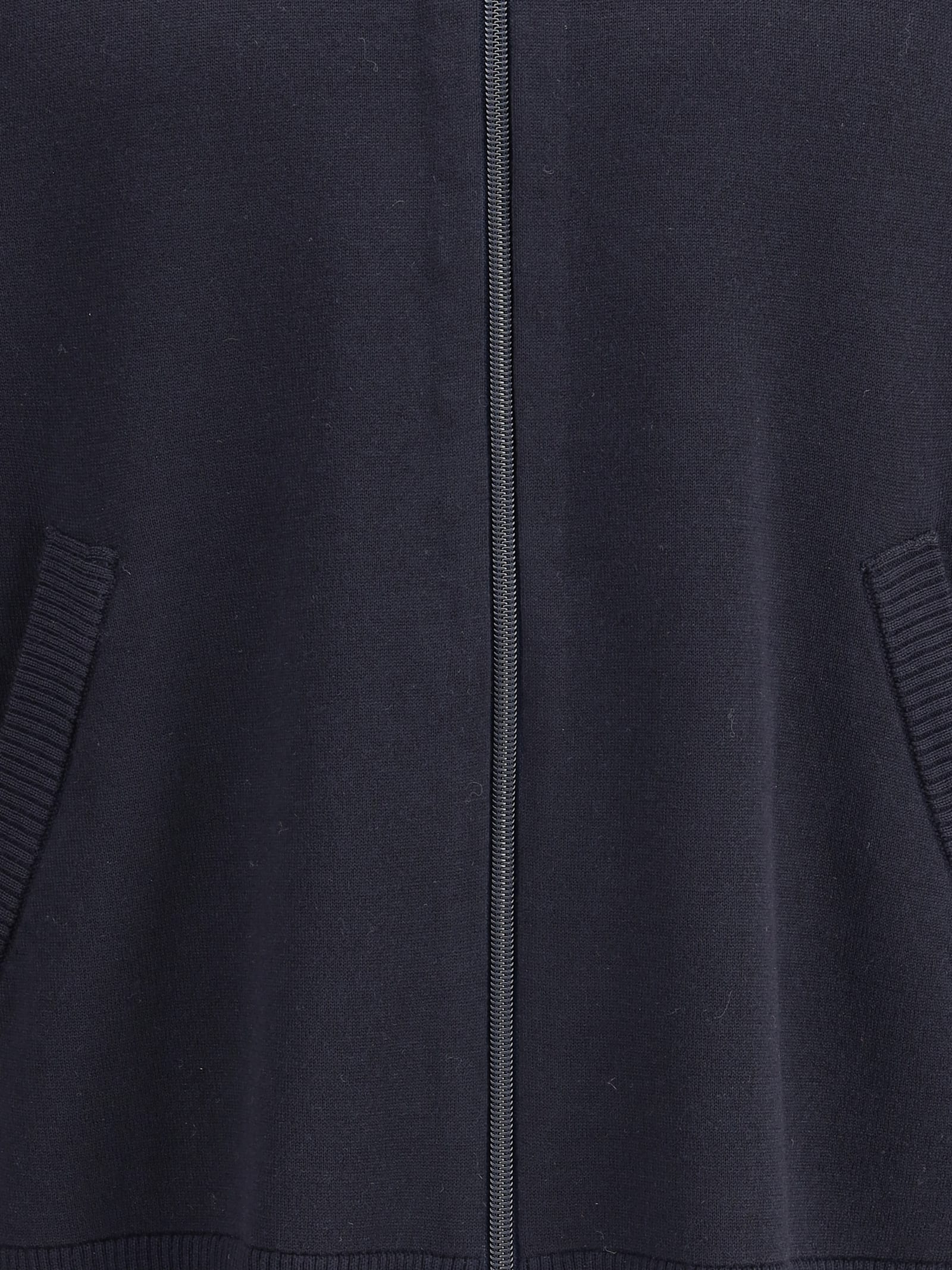 Thom Browne Double Face Full Zip Up Cardigan In Meri In Blue