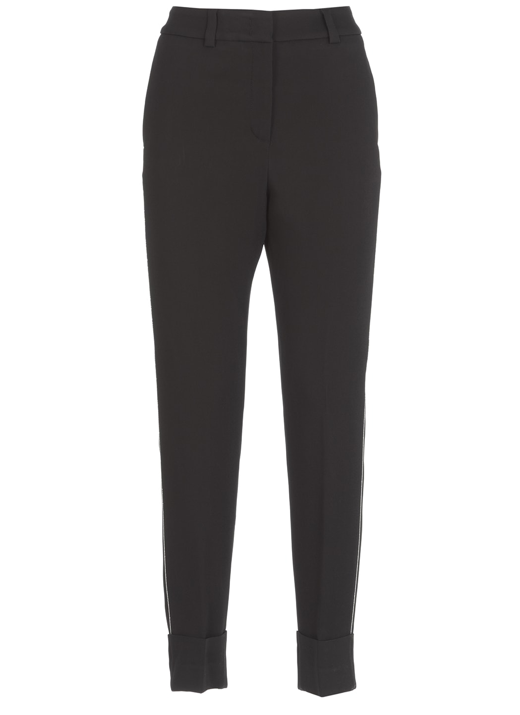 Peserico Viscose Trousers With Highlight