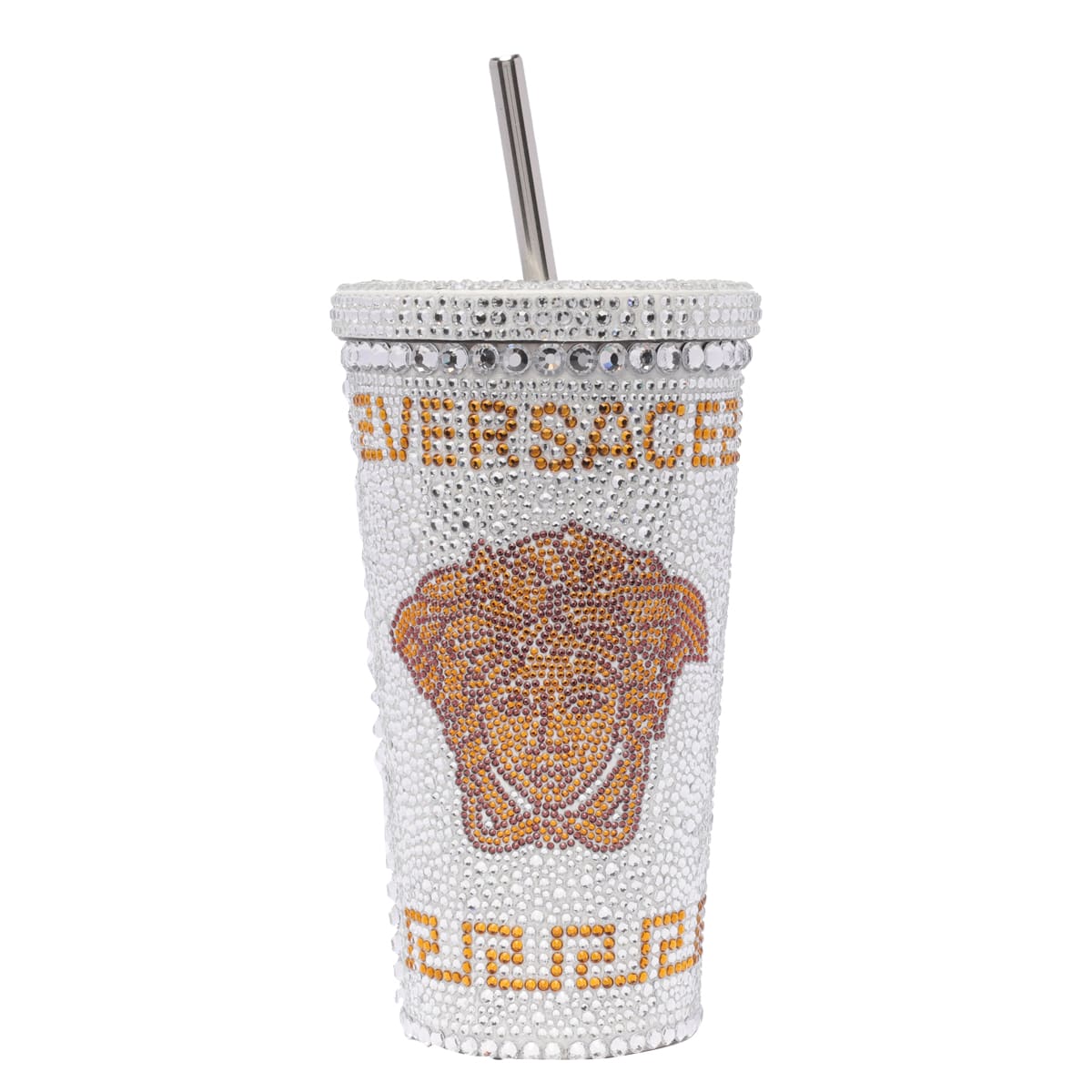 VERSACE MEDUSA TRAVEL CUP WITH CRYSTALS