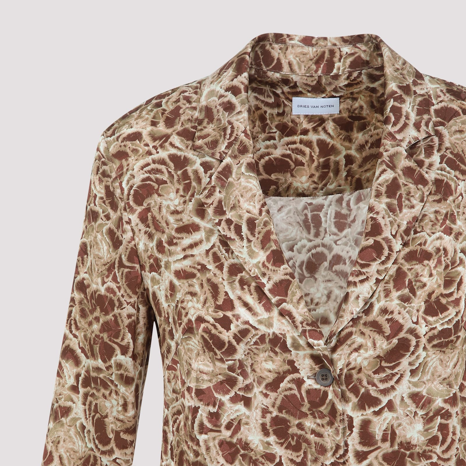 Shop Dries Van Noten Colla Shirt In Camel
