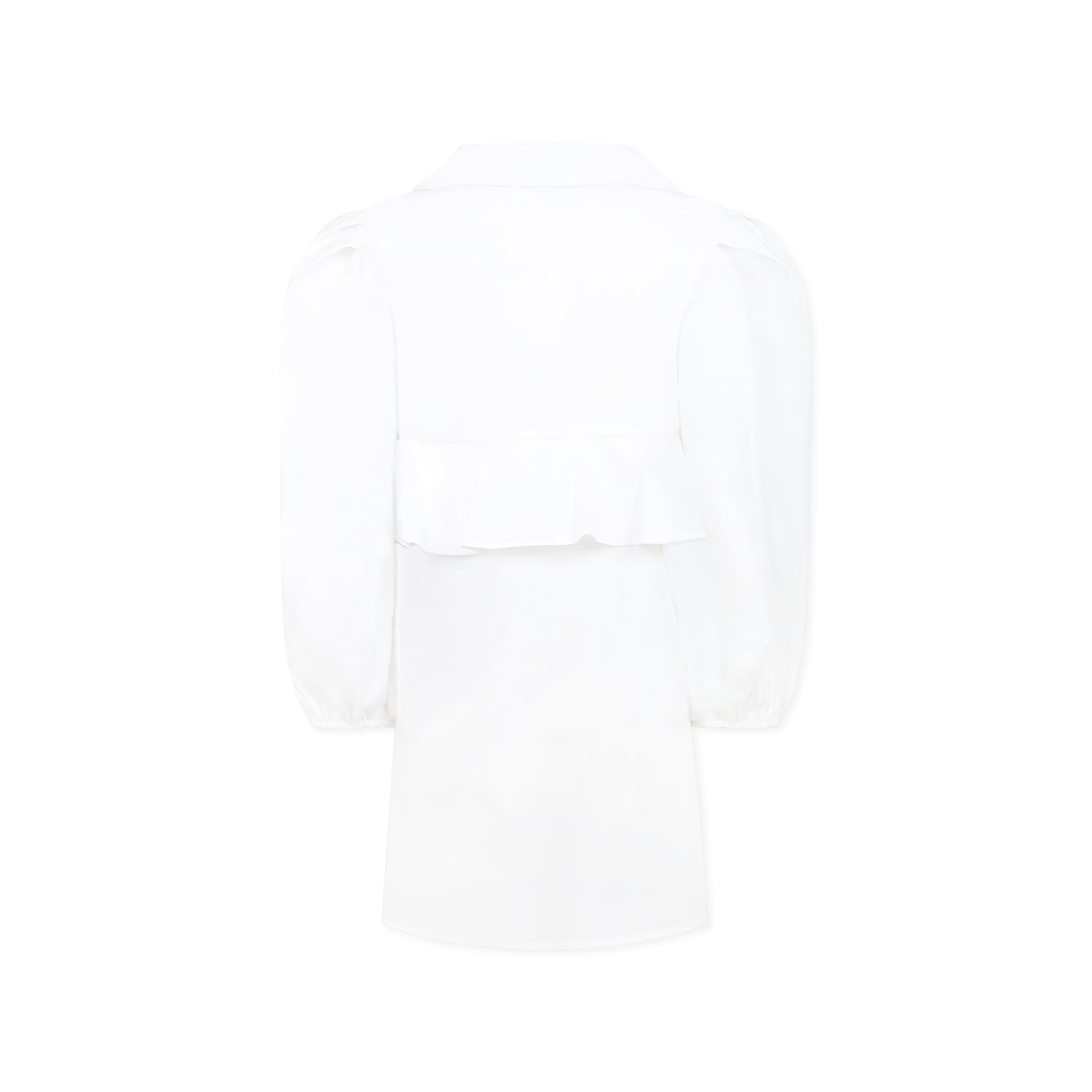 Msgm Layered Dress In White