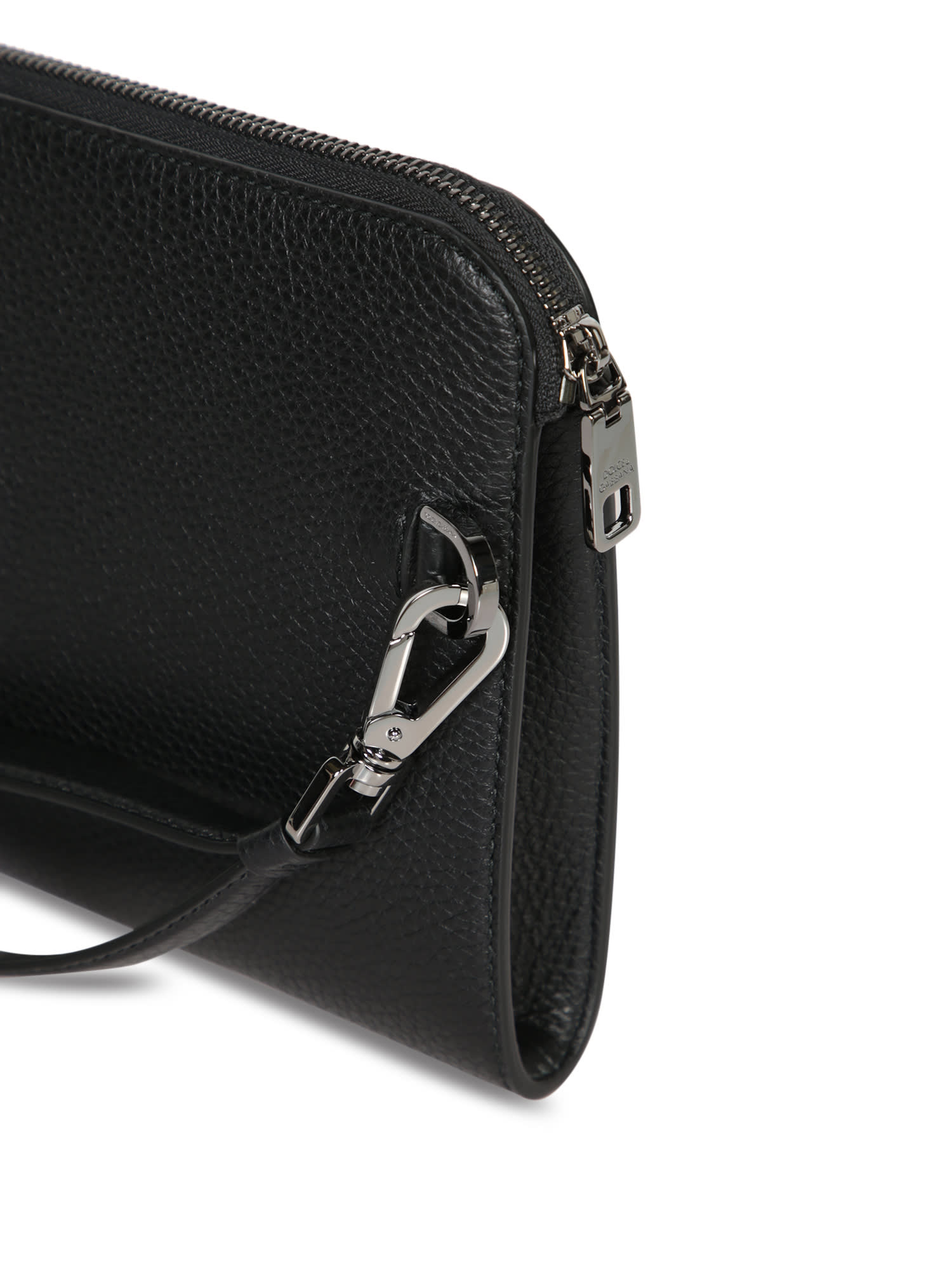 Shop Dolce & Gabbana Â Dg Embossedâ Black Pouch