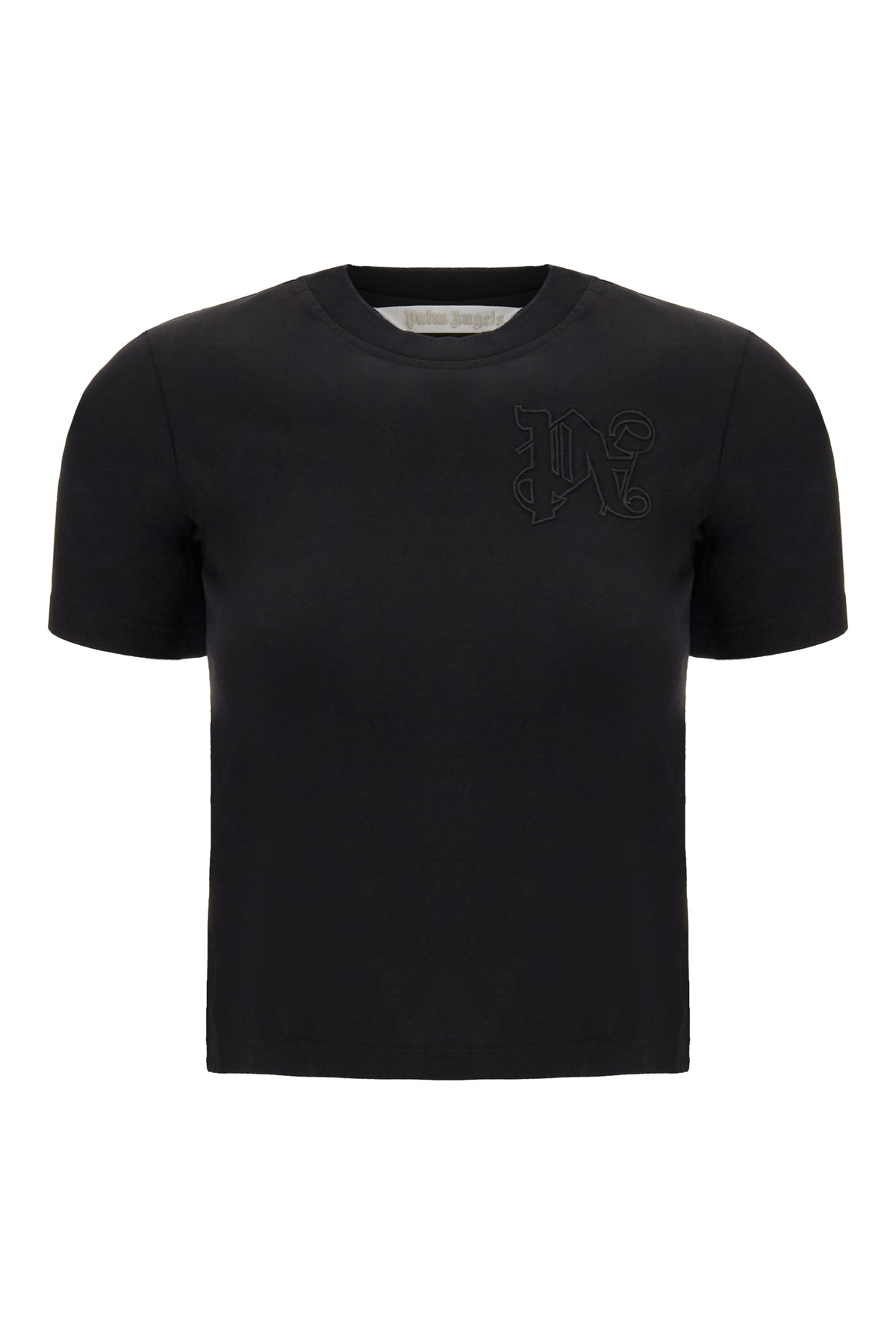 Palm Angels Black Cotton T-shirt