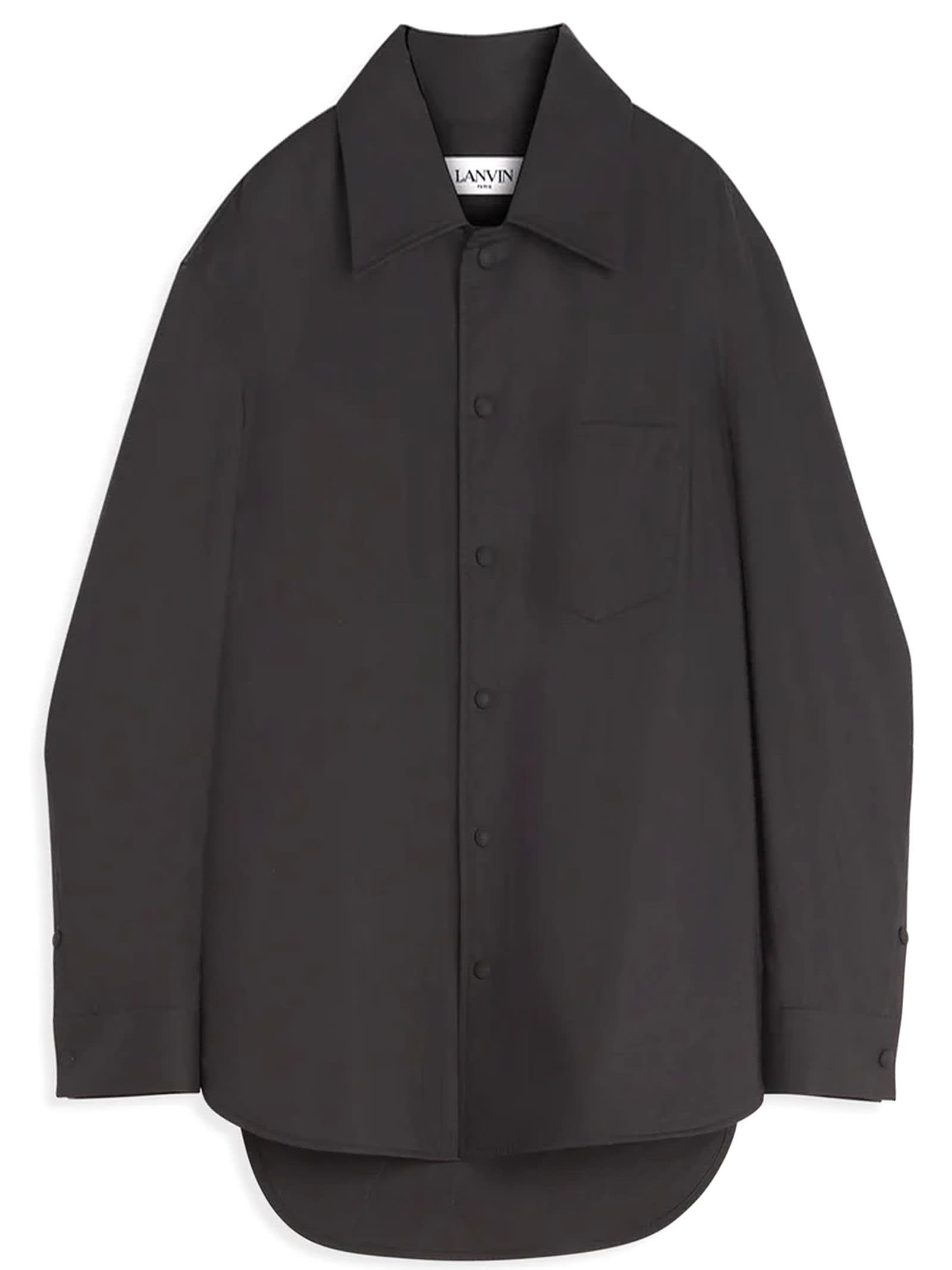 Shop Lanvin Shirts Black