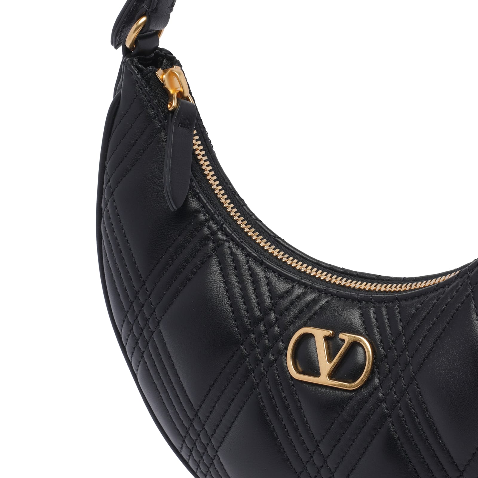 Valentino Garavani Women Quiltie 67 Hobo Bag In Black