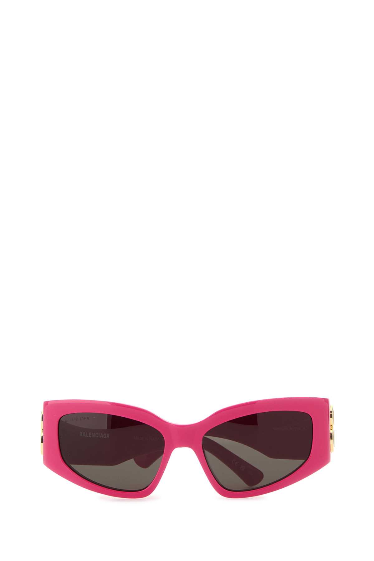 Balenciaga Woman Fuchsia Acetate Bossy Cat Sunglasses In Pink