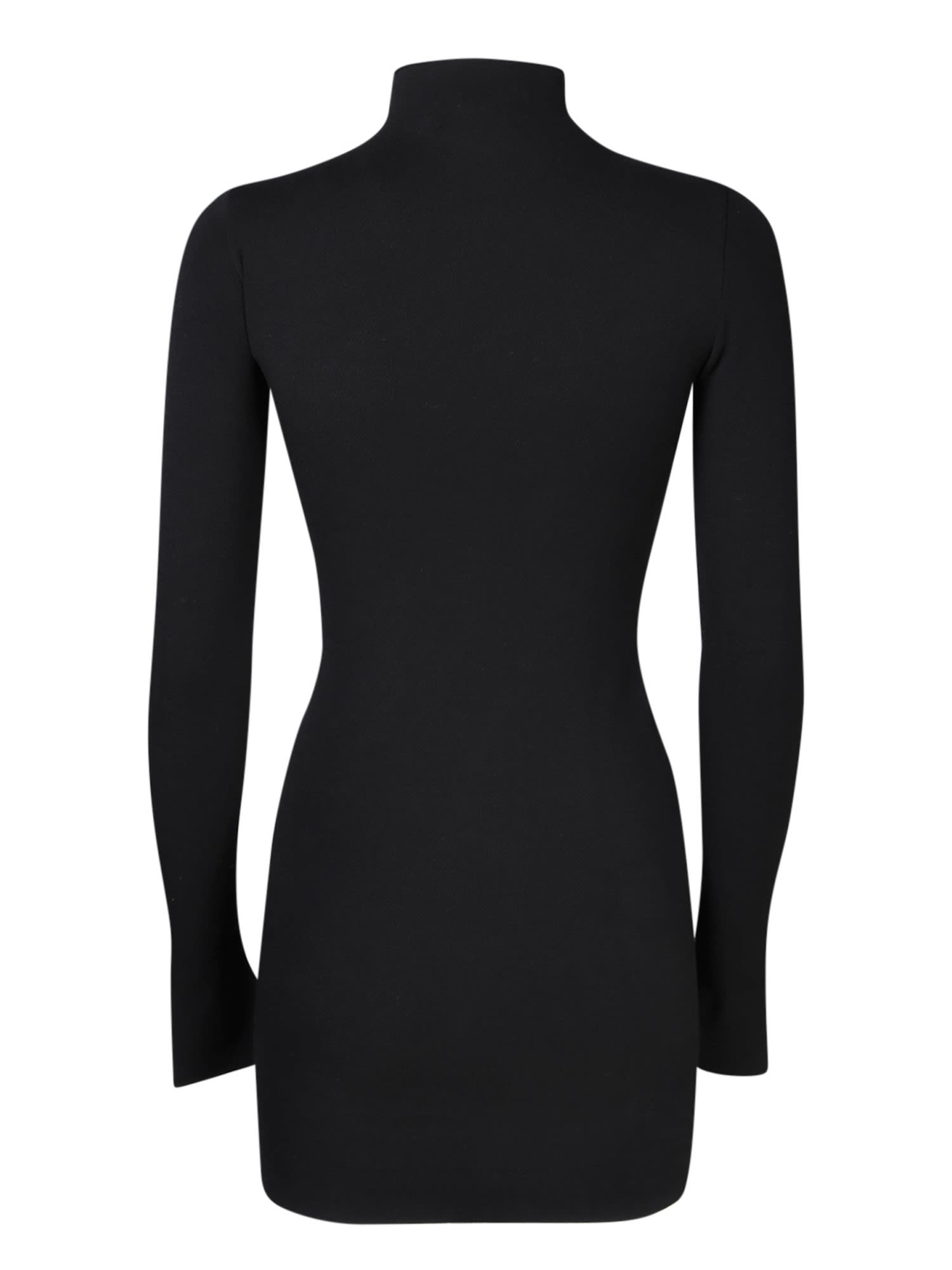 Shop Ssheena Black Knit Cut Mini Dress