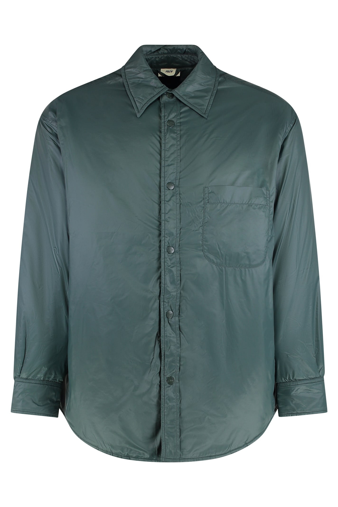 Autry Front-pocket Overshirt In Brown