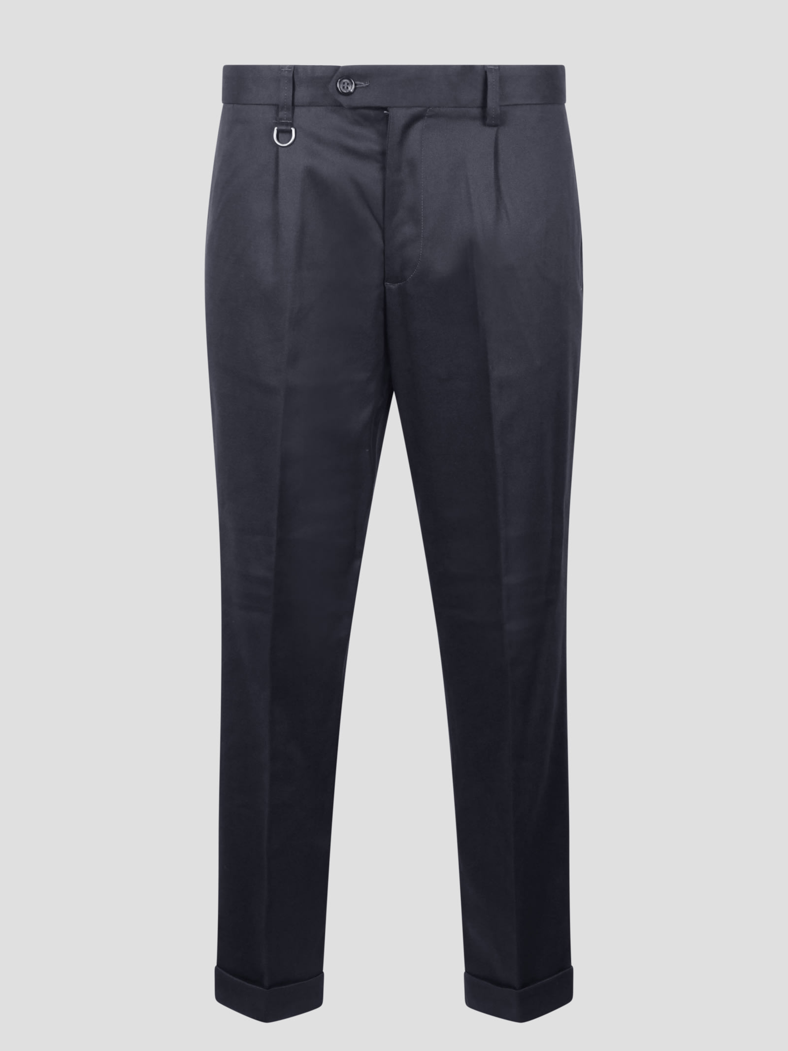 Shop Paolo Pecora Straight Trousers In Black