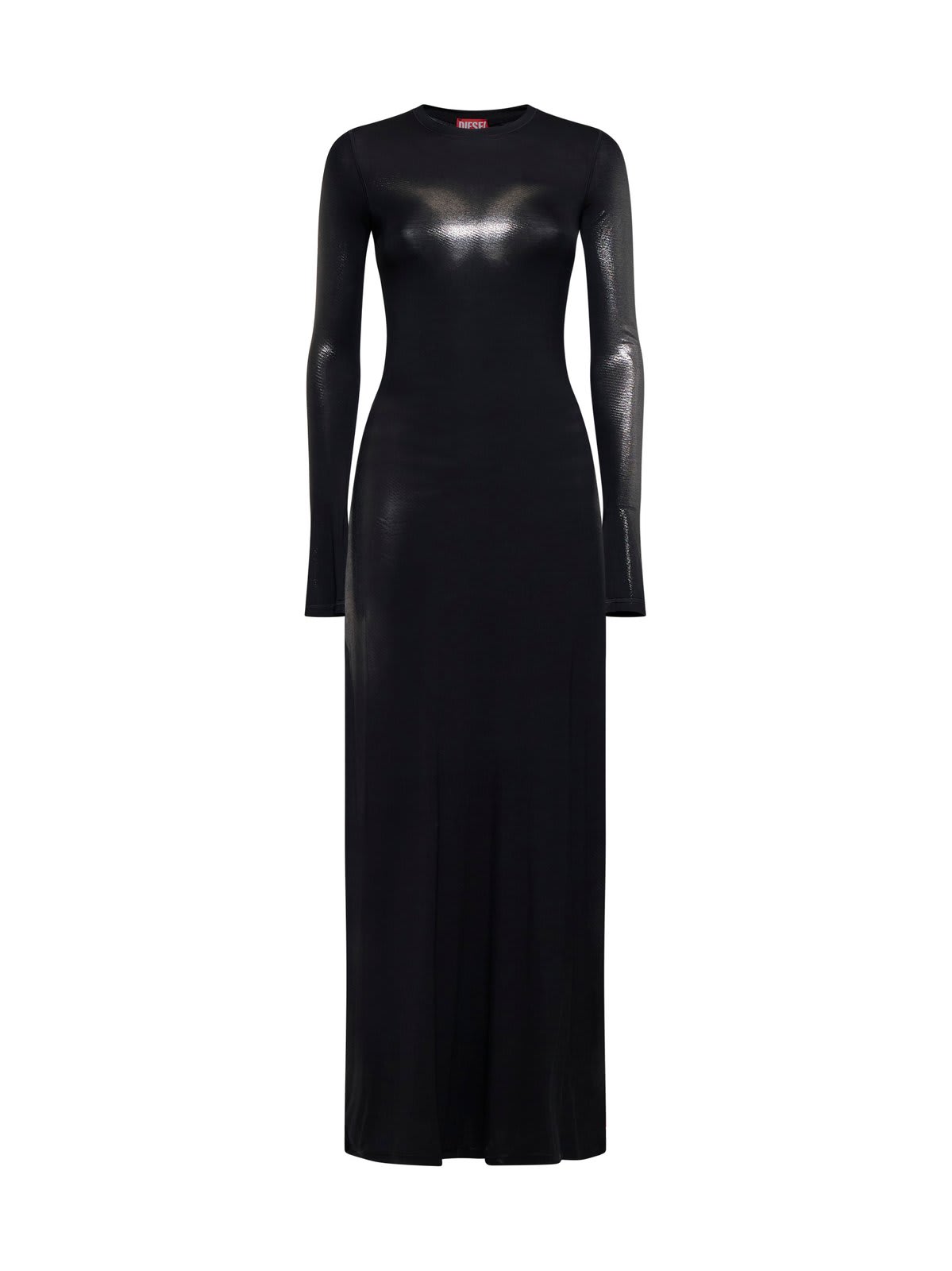 Shop Diesel D-anessa Metallic Effect Maxi Dress