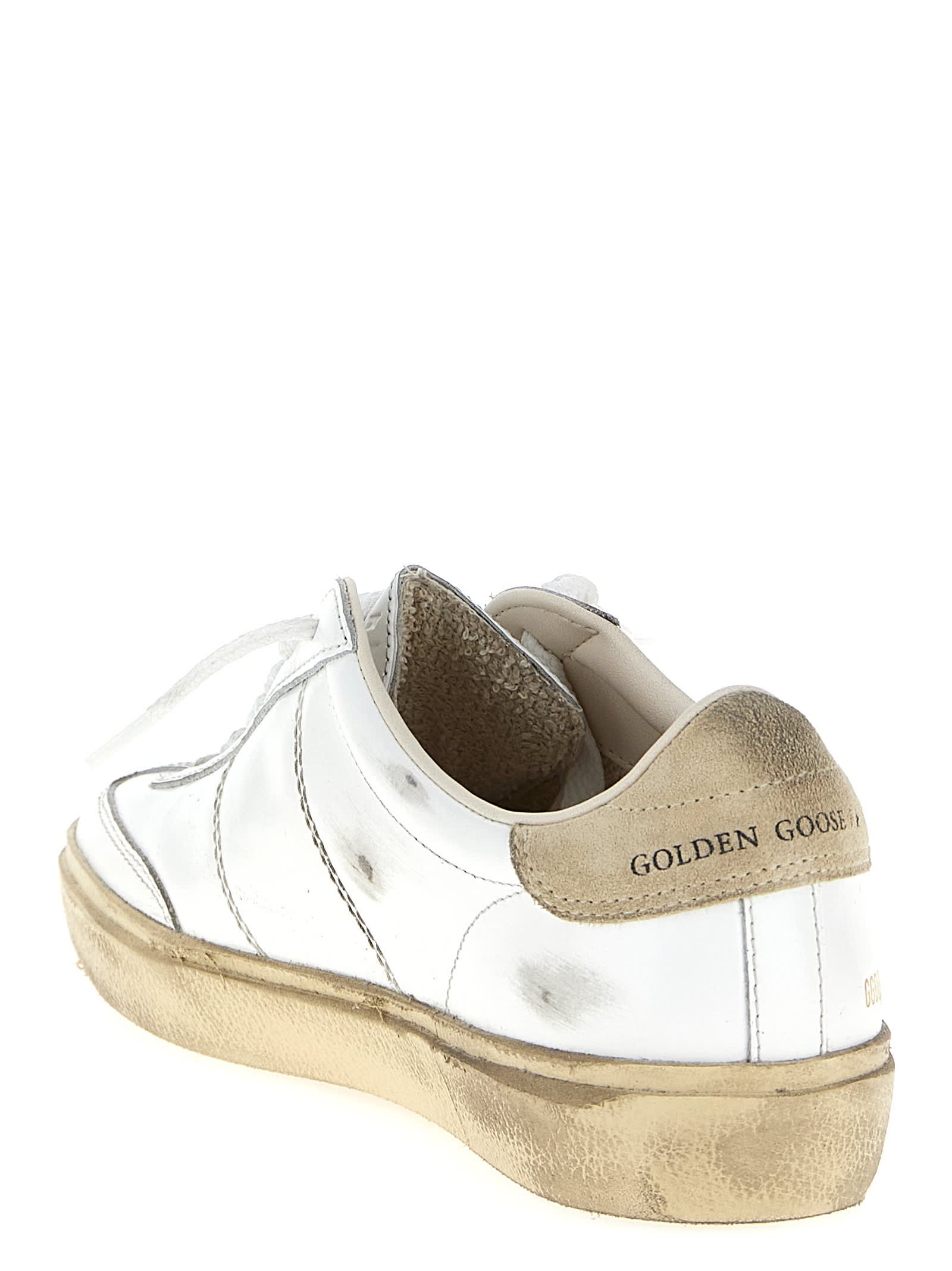 Golden Goose Distressed Low-top Sneakers Rubber Sole In White