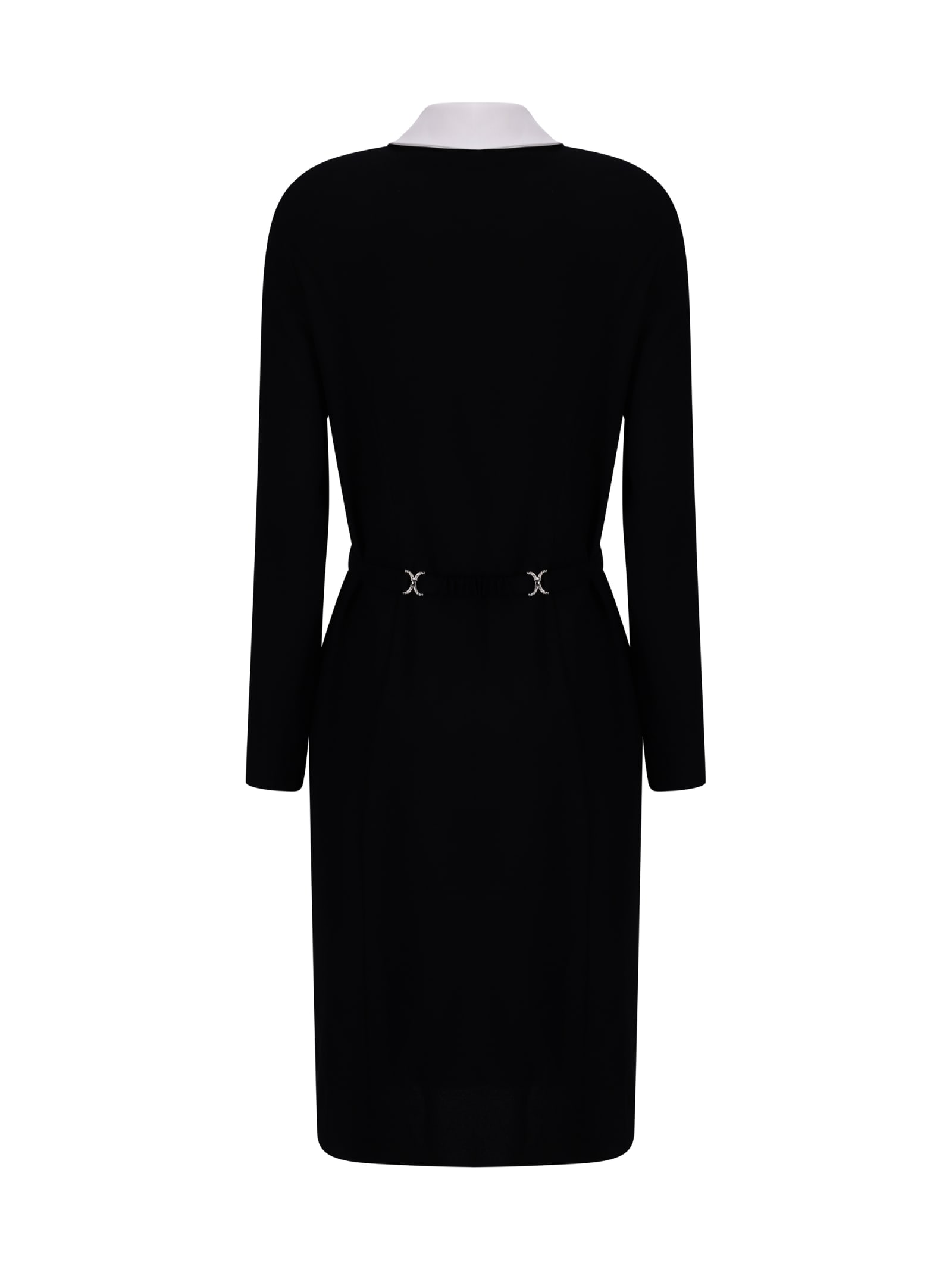 Shop Versace Dress In Black