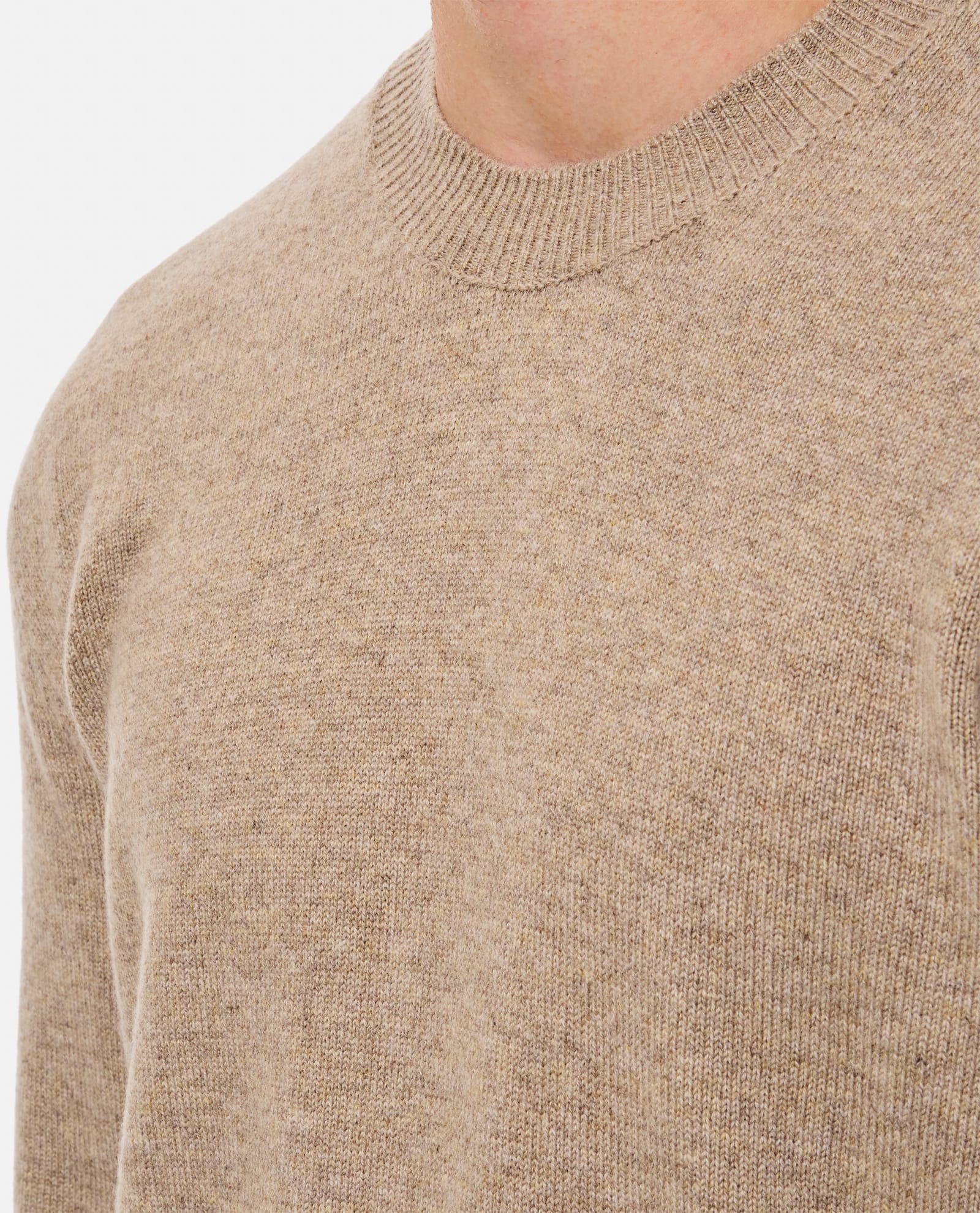 Shop Bottega Veneta Cashmere Sweater In Beige