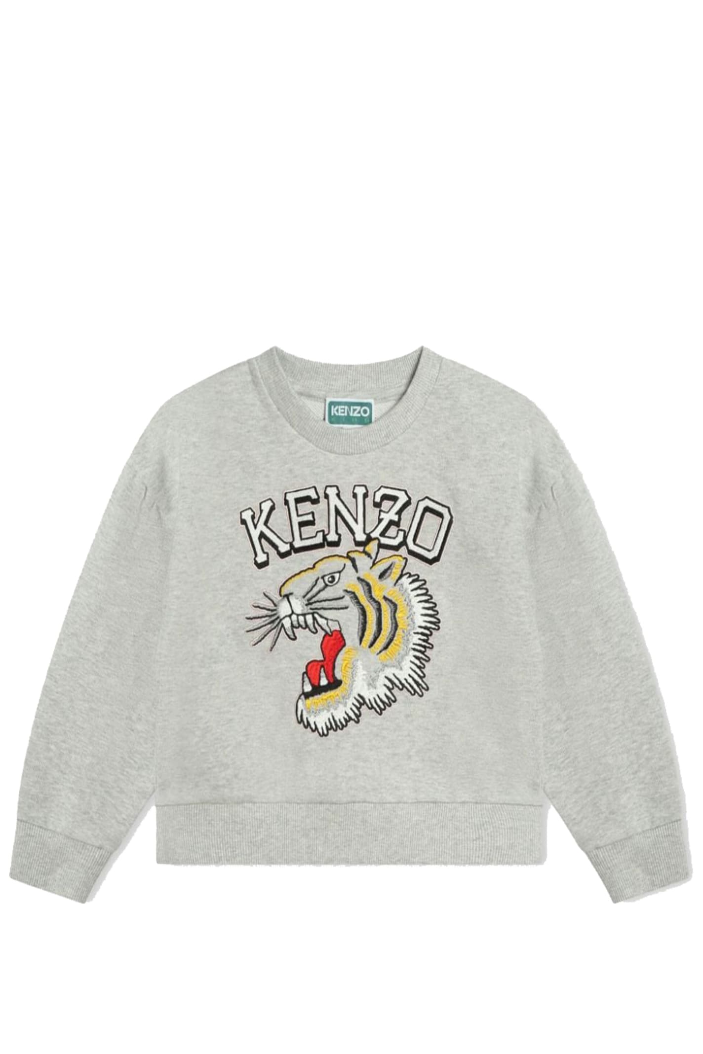 Shop Kenzo Sweatshirt With Logo In Grey