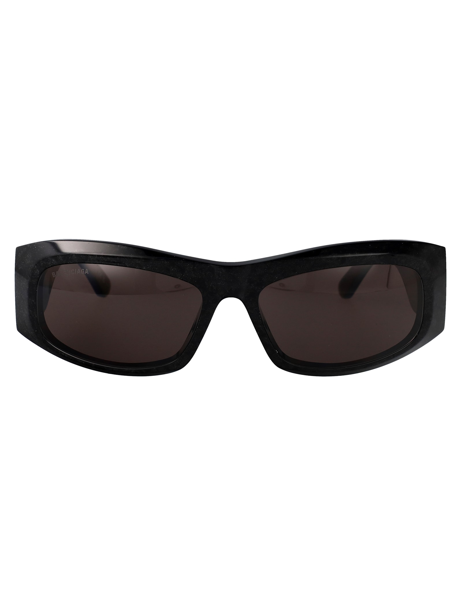 Shop Balenciaga Bb0395s Sunglasses In Black-black-grey