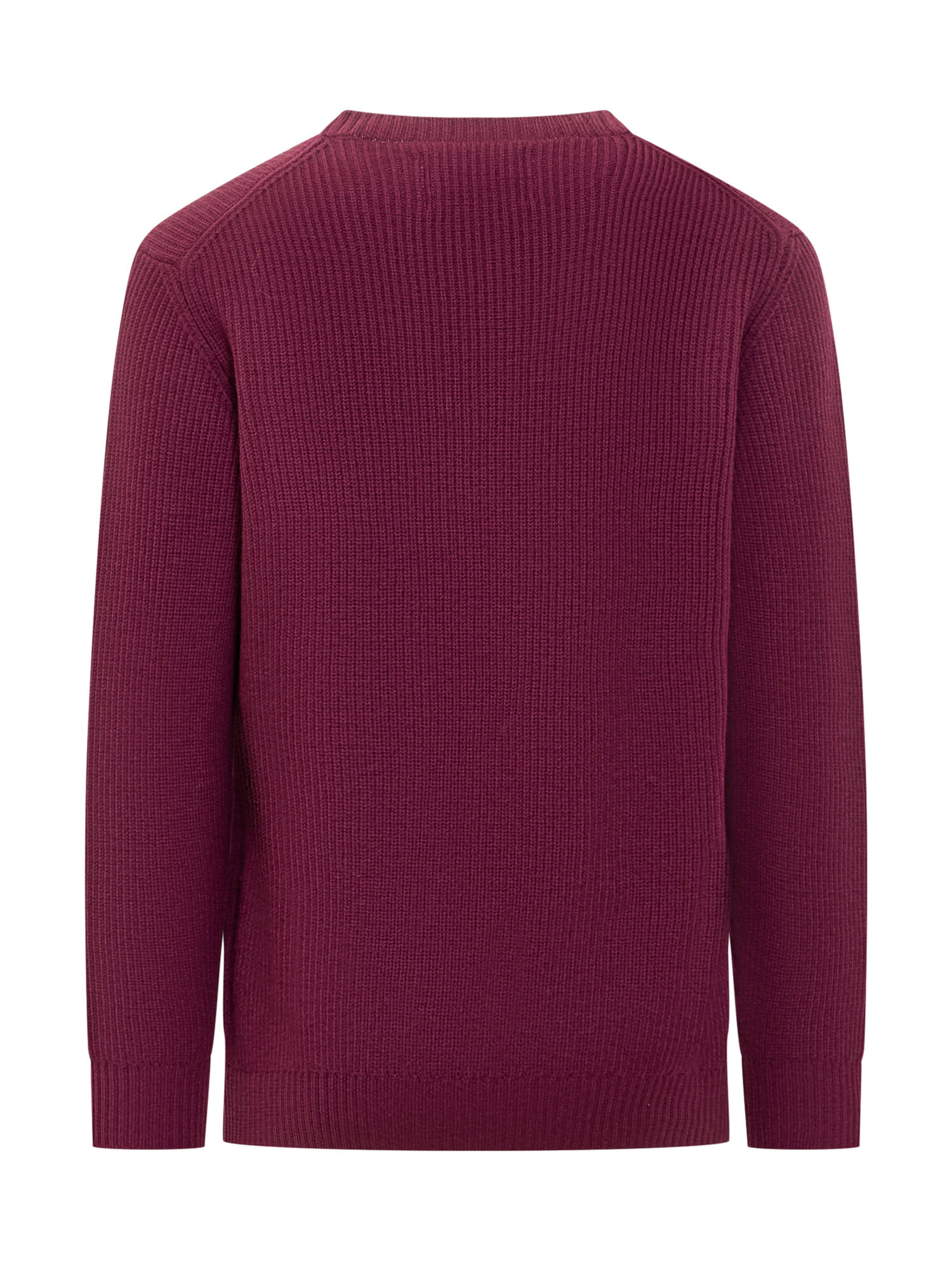 Shop Seven Gauge Merino Sweater In Bordeaux