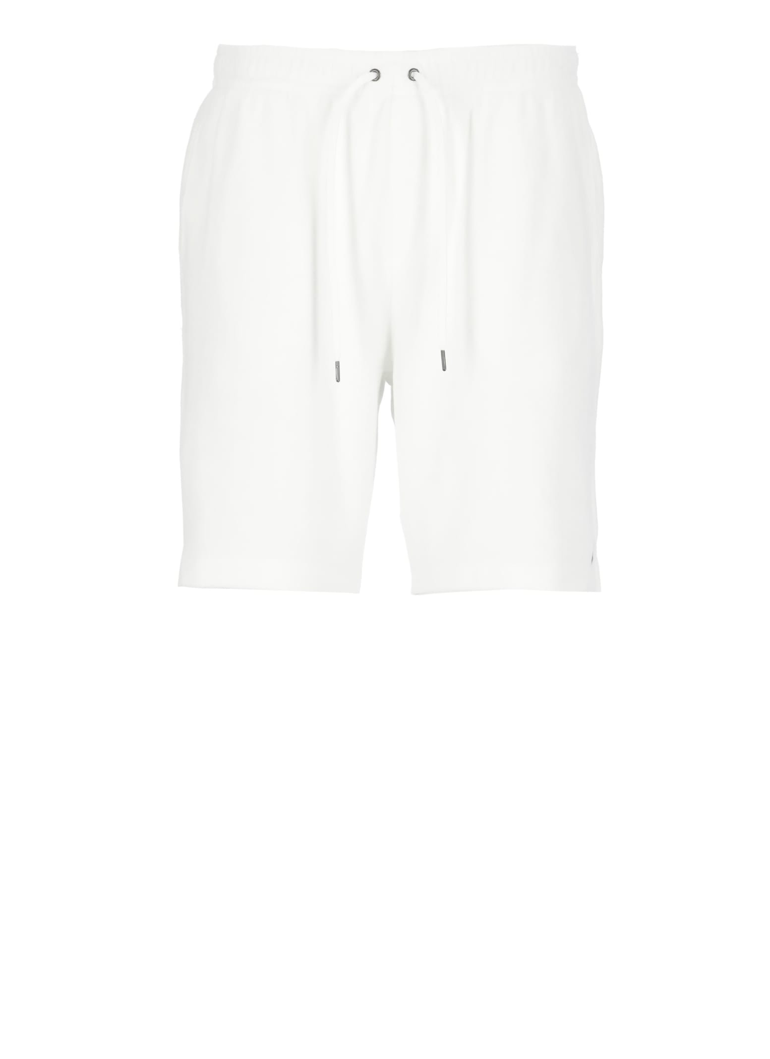 Shop Ralph Lauren Terry Cloth Bermuda Shorts In White