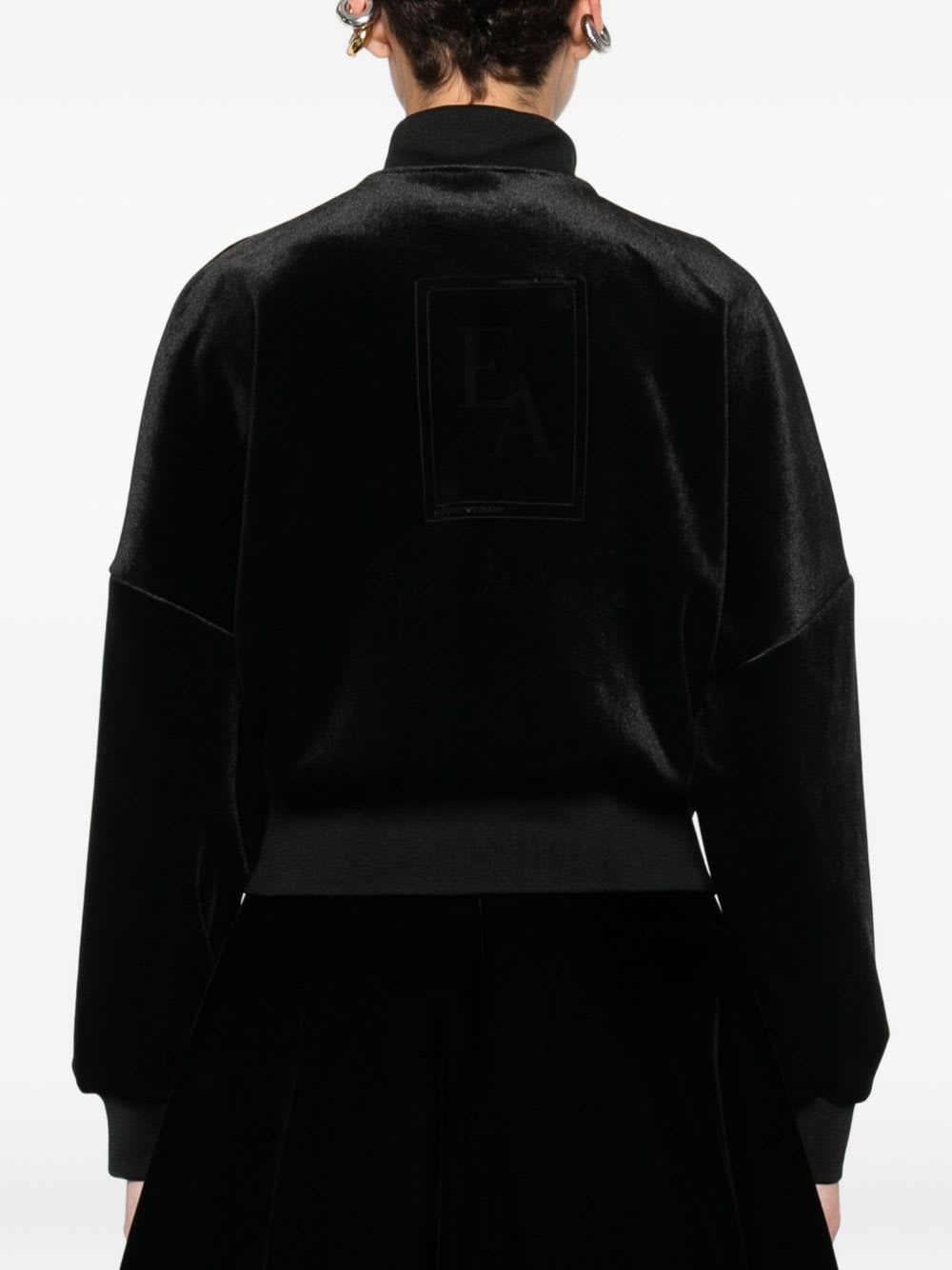 Emporio Armani Bomber Jacket In Black