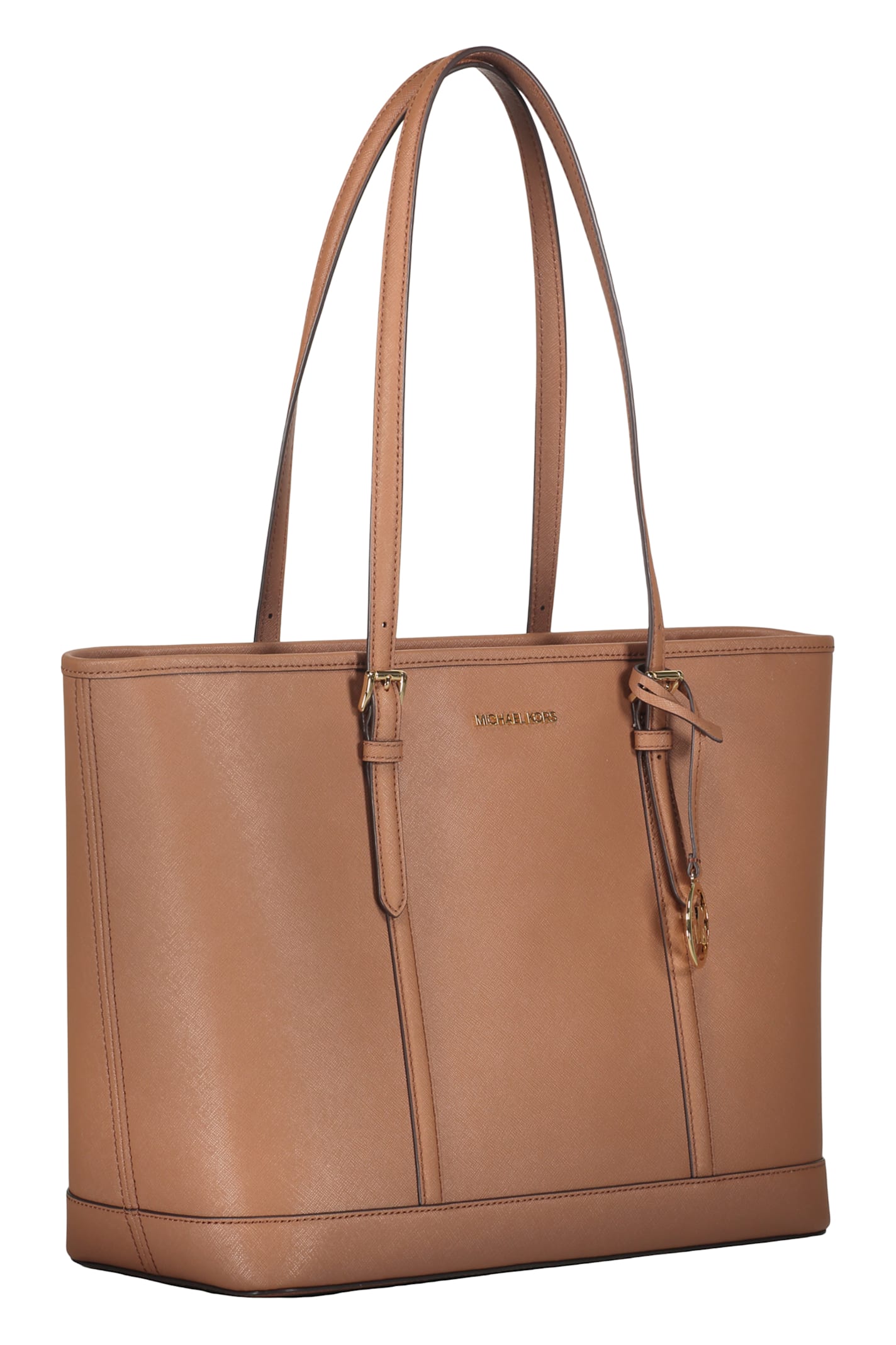 Michael Kors Leather Tote In Brown