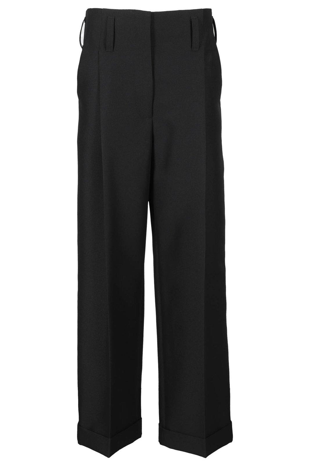 Shop Philosophy Di Lorenzo Serafini Wide-leg Trousers In Black
