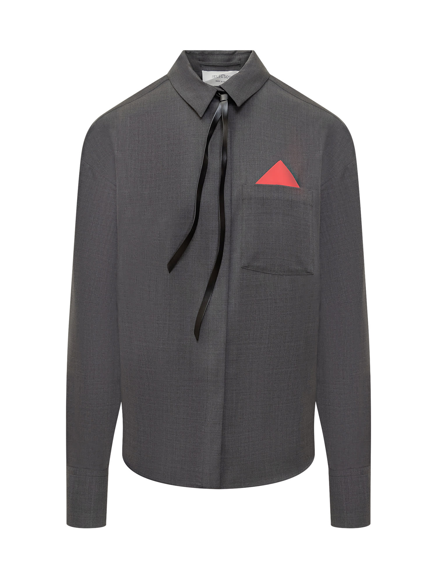 Shop Sportmax Mappa Shirt In Grigio Scuro