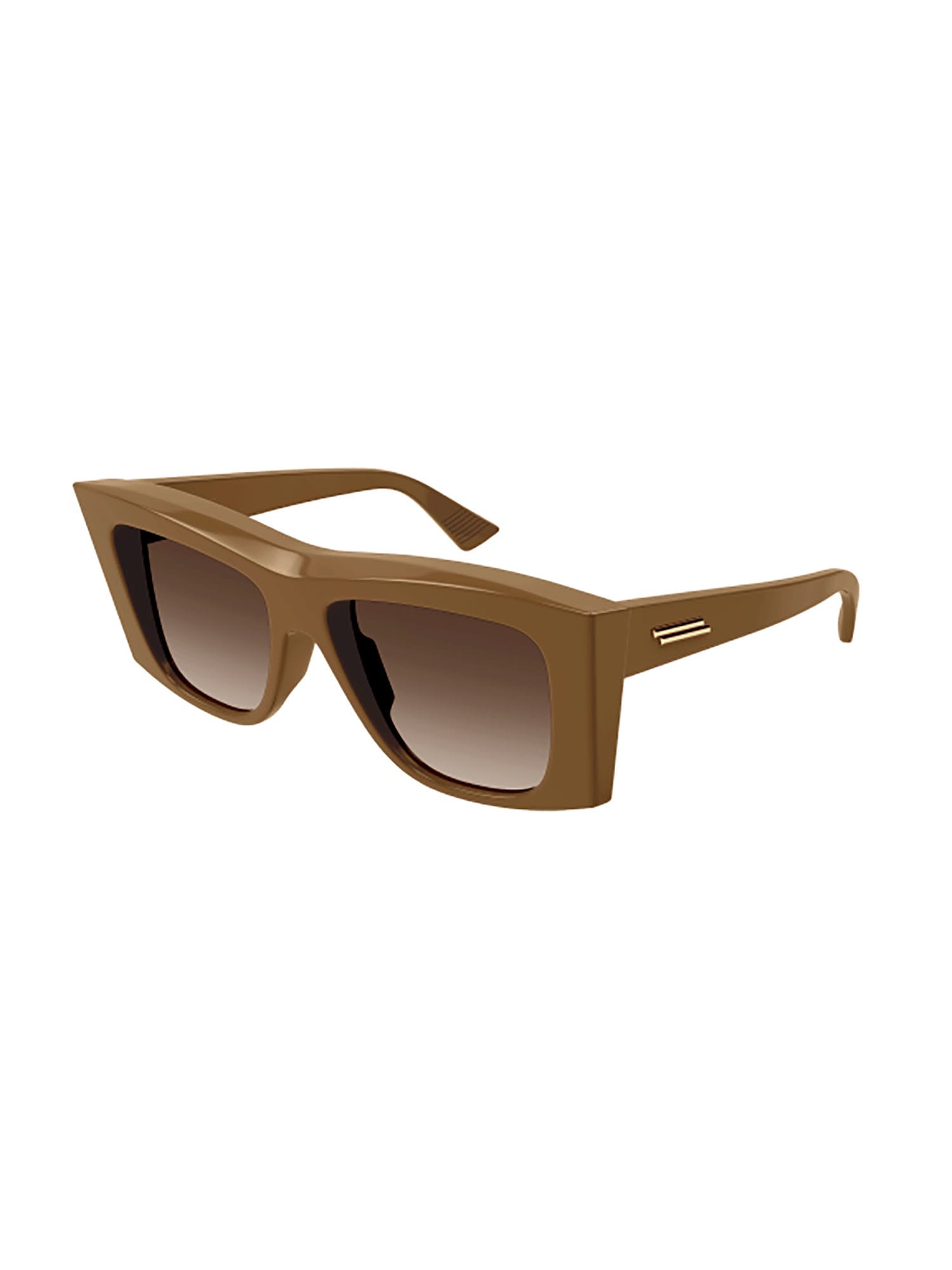 Shop Bottega Veneta Bv1270s Sunglasses In Brown Brown Brown