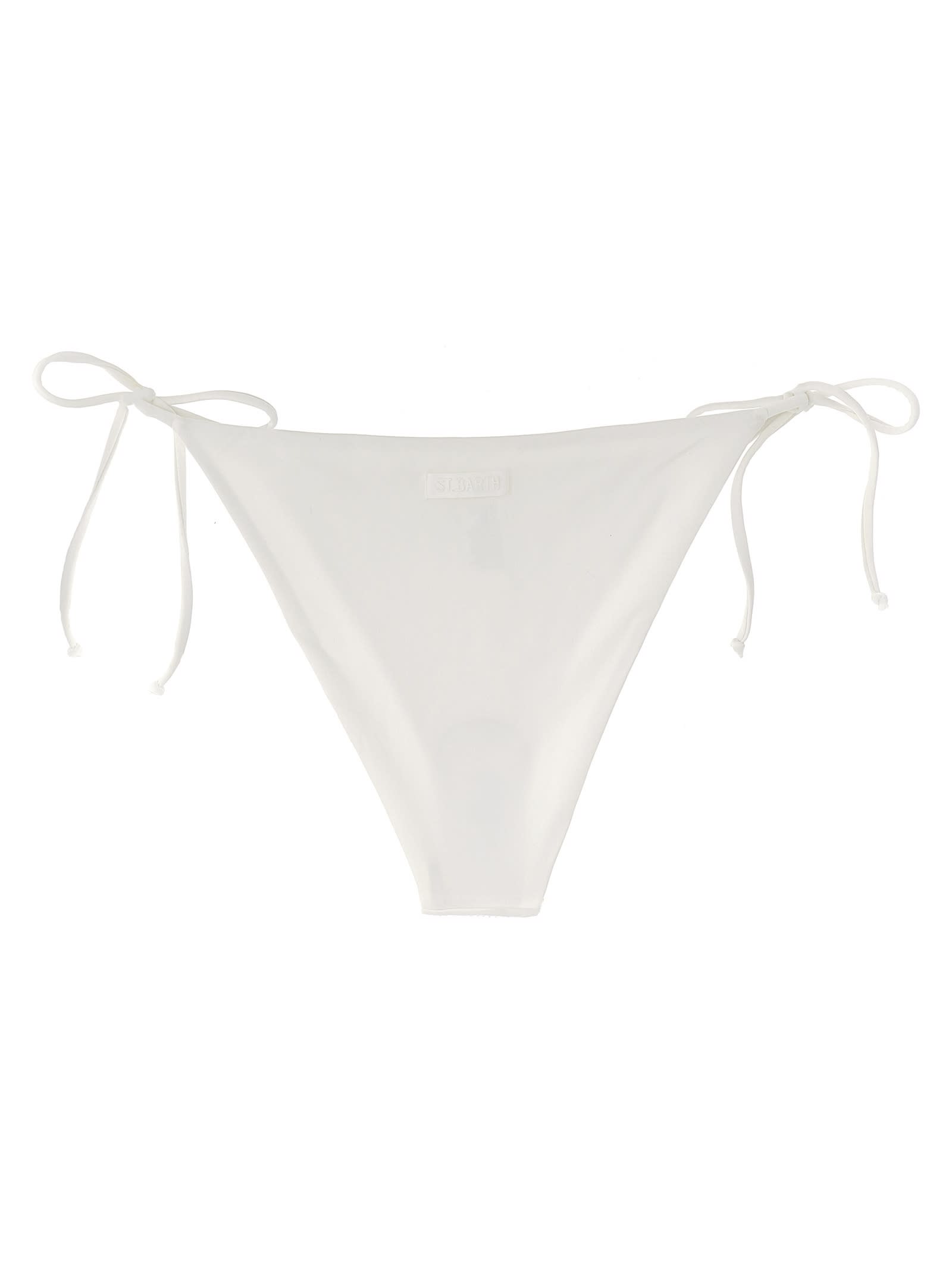 Shop Mc2 Saint Barth Virgo Bikini Bottoms In White