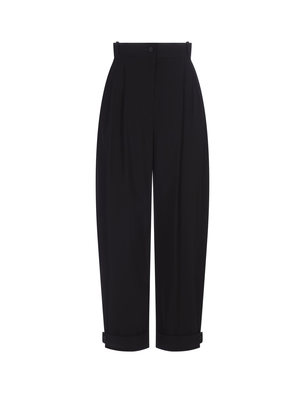 ALEXANDER MCQUEEN BLACK MILITARY TROUSERS