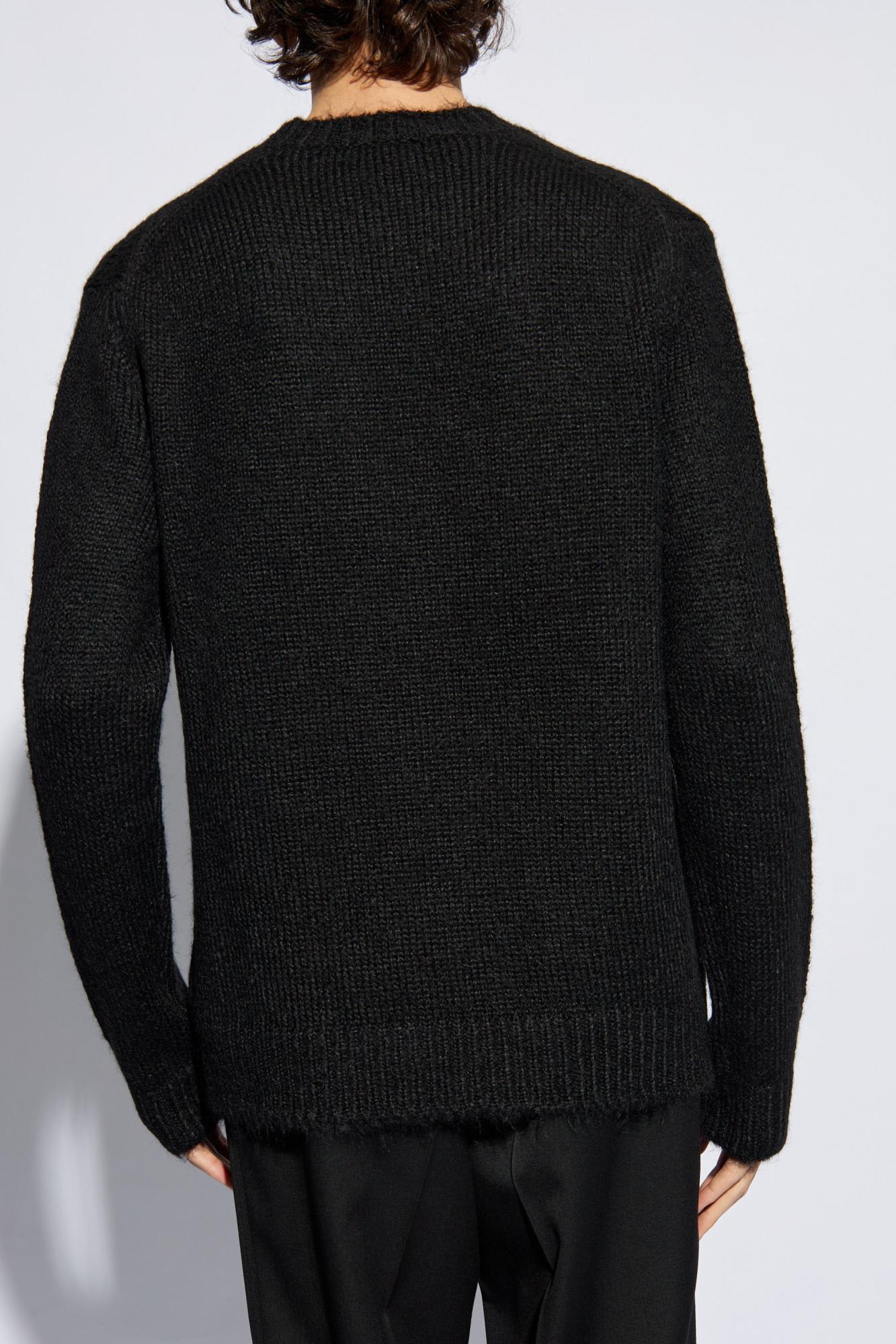 Shop Jil Sander Wool Sweater In Black