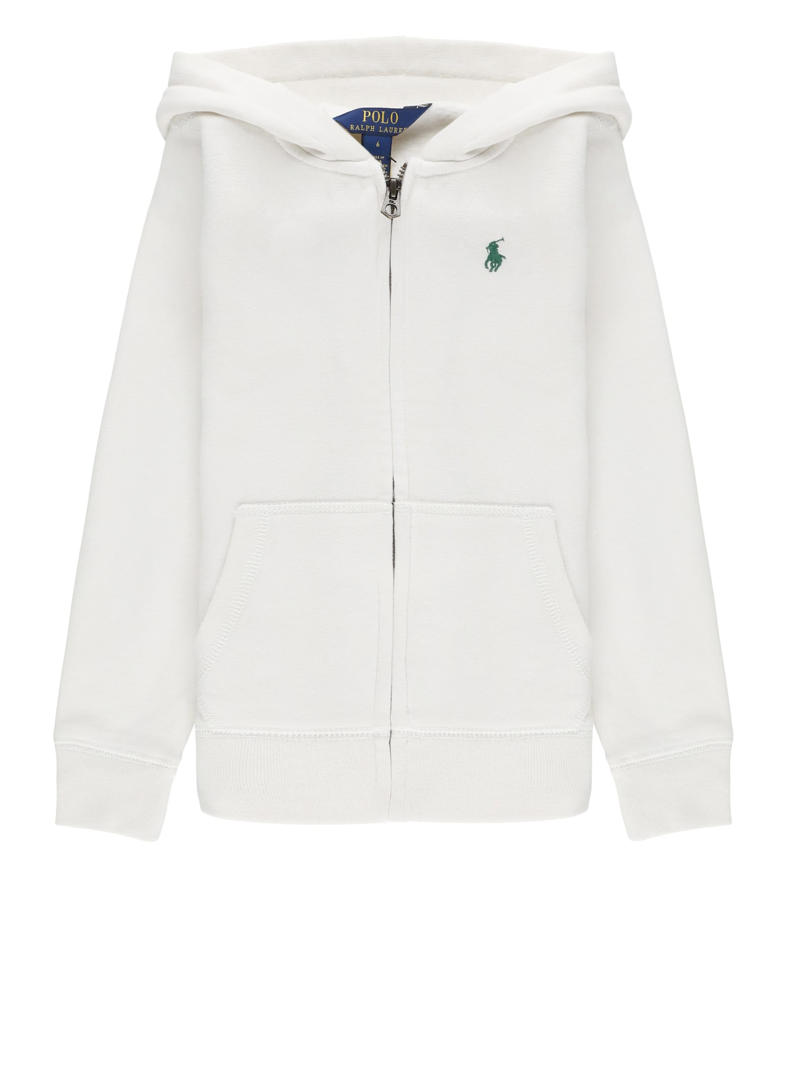 Ralph Lauren Pony Hoodie In White