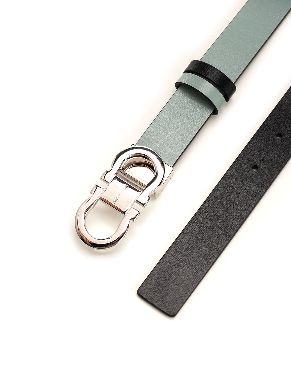 Ferragamo Reversible Belt In Black