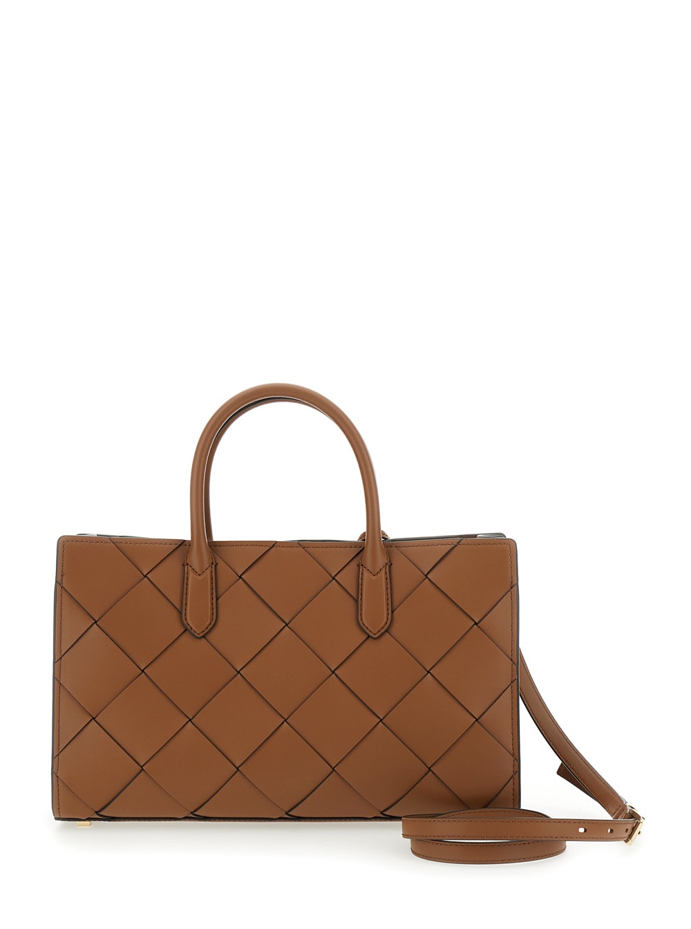 Shop Michael Michael Kors Scarlett Handbag In Brown