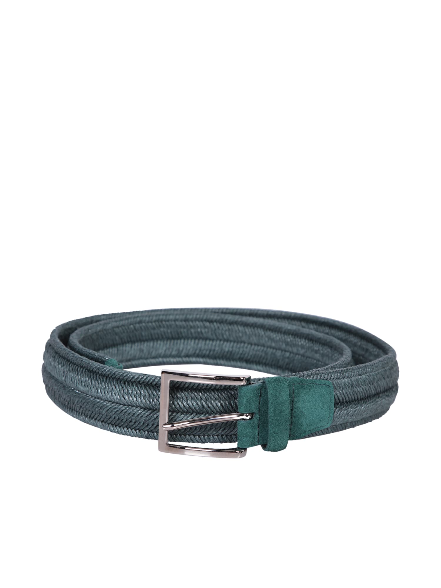 Sage Green Linen Braided Belt