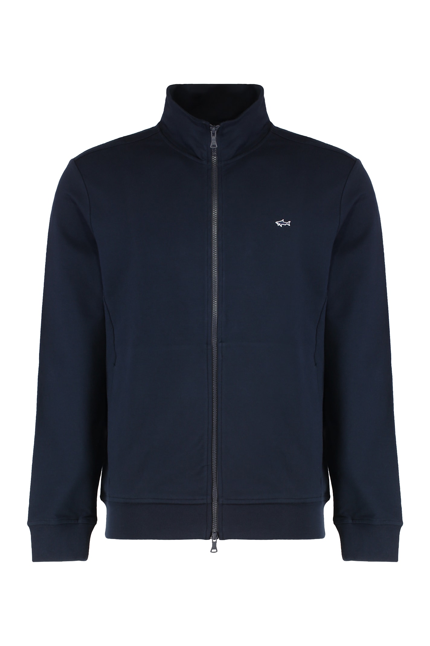 Paul&amp;shark Cotton Full-zip Sweatshirt In Blue