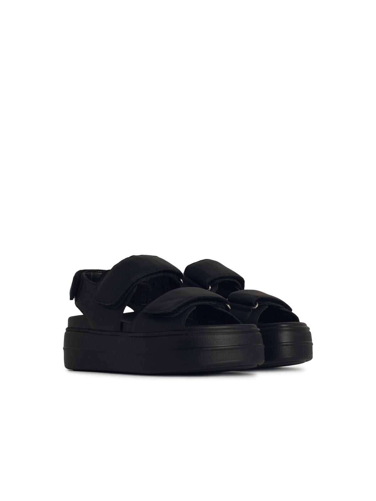 Hogan Chunky Platform Sandals With Adjustable Straps In Black