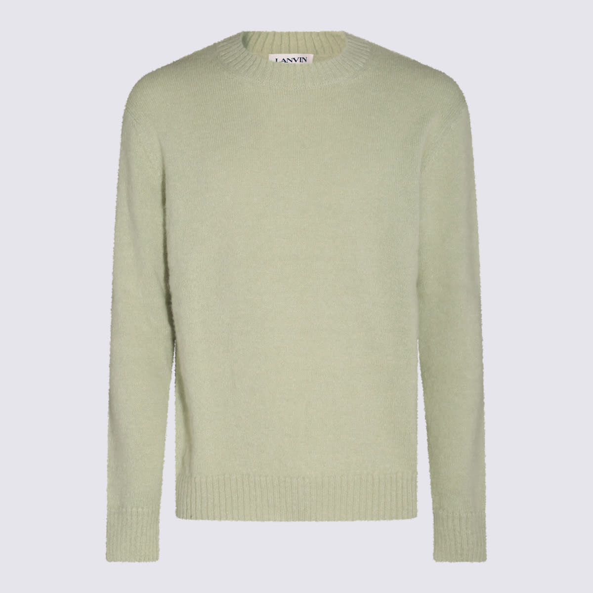 Shop Lanvin Sage Wool And Mohair Blend Sweater