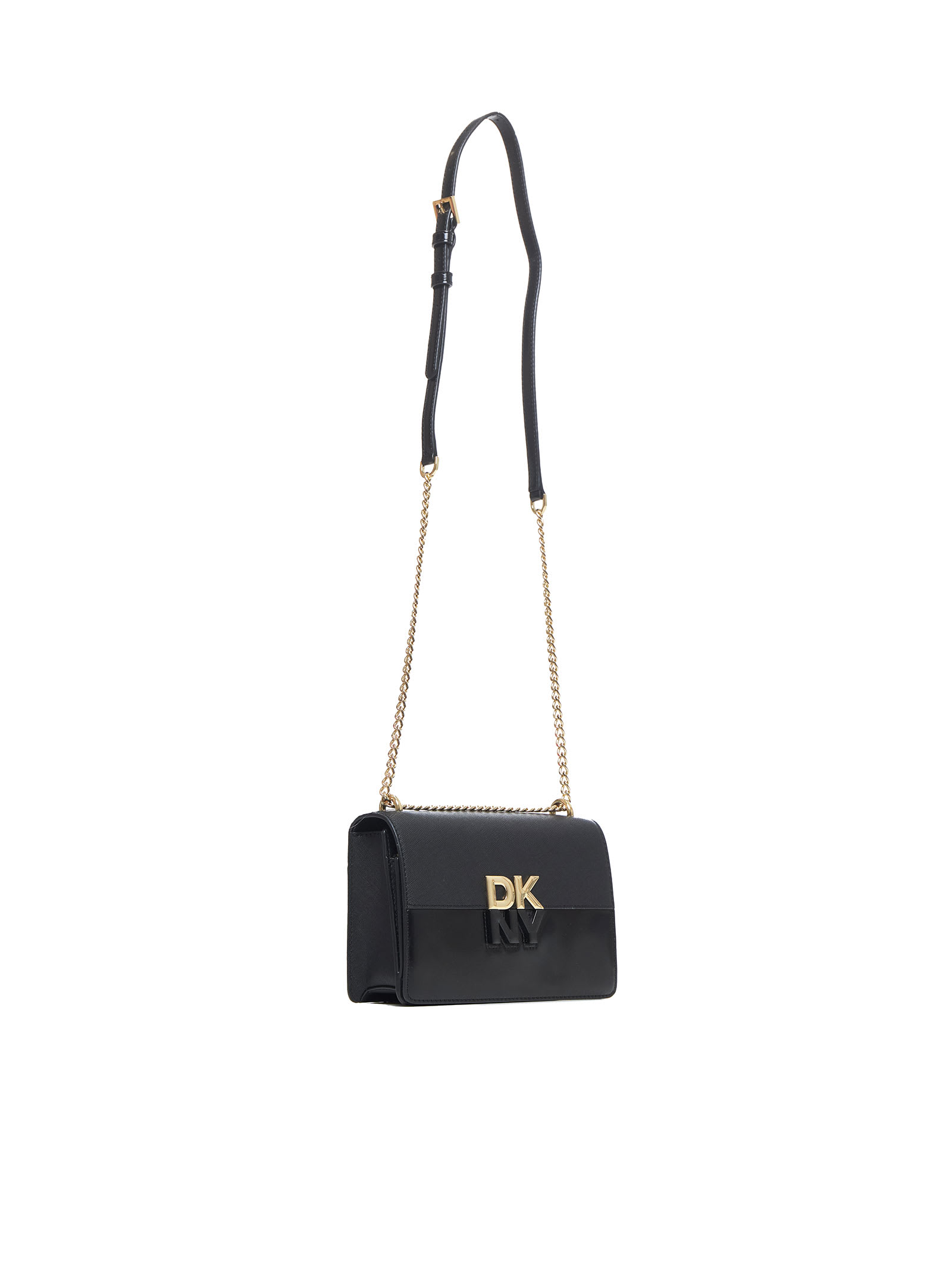 Shop Dkny Shoulder Bag In Black