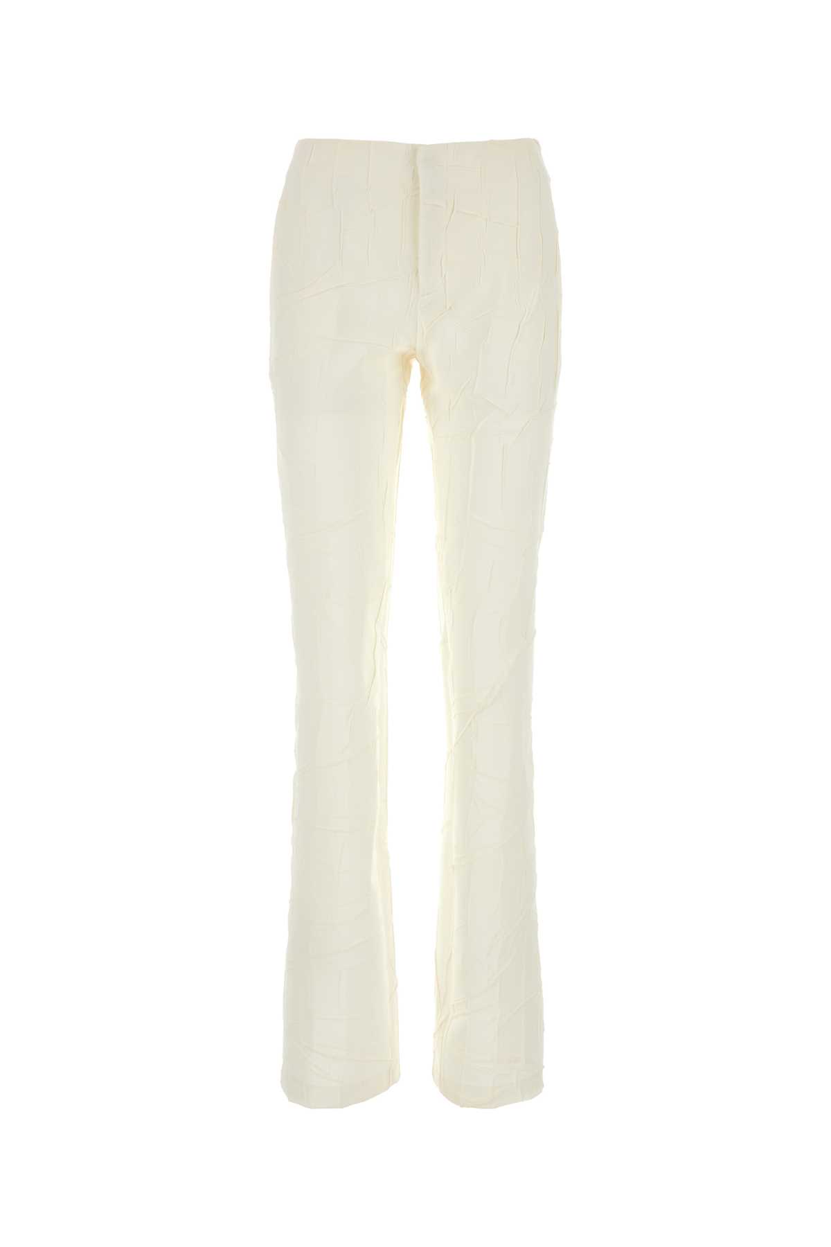 Ivory Polyester Pant