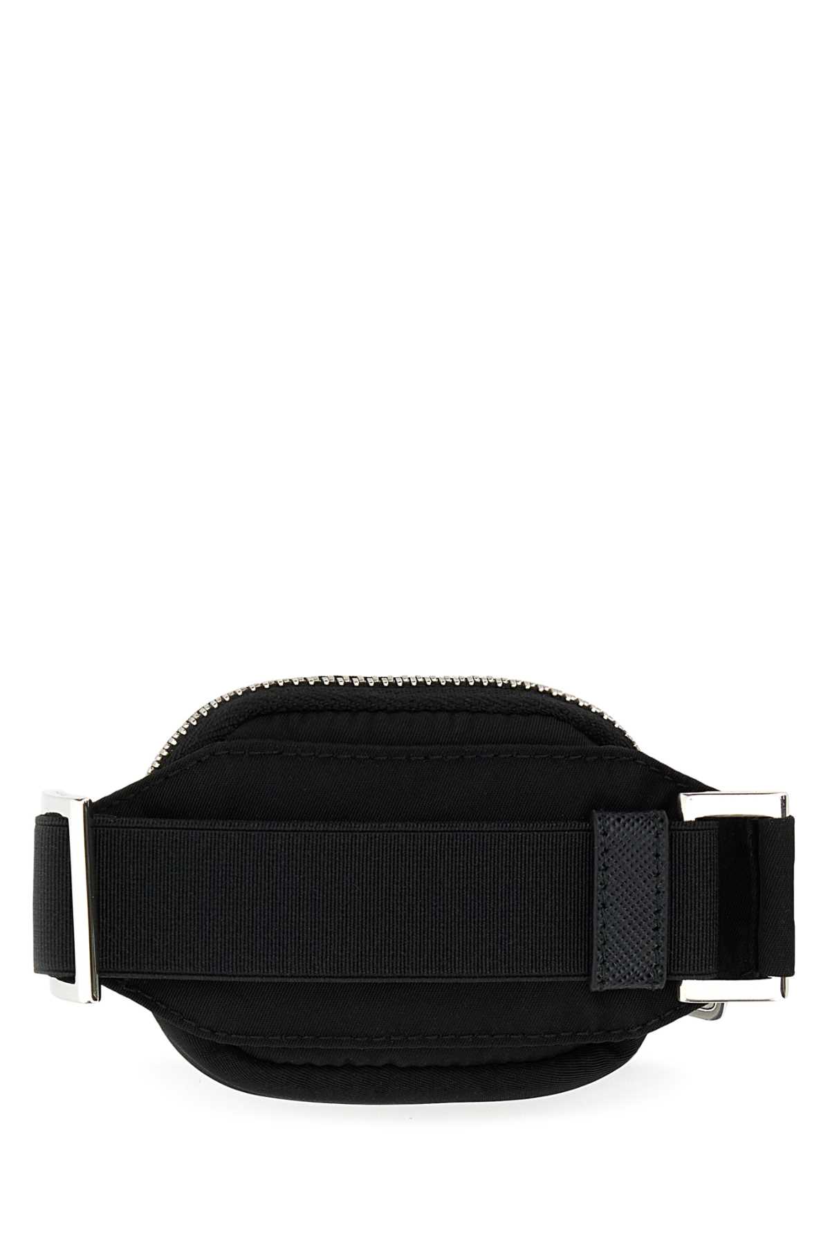 Prada Men Black Nylon Cuff In Nero