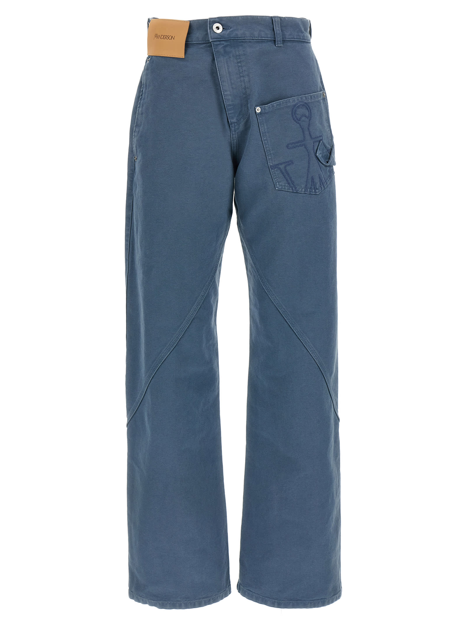 Jw Anderson Utility Trousers Featuring Embroidered Detail In Multi