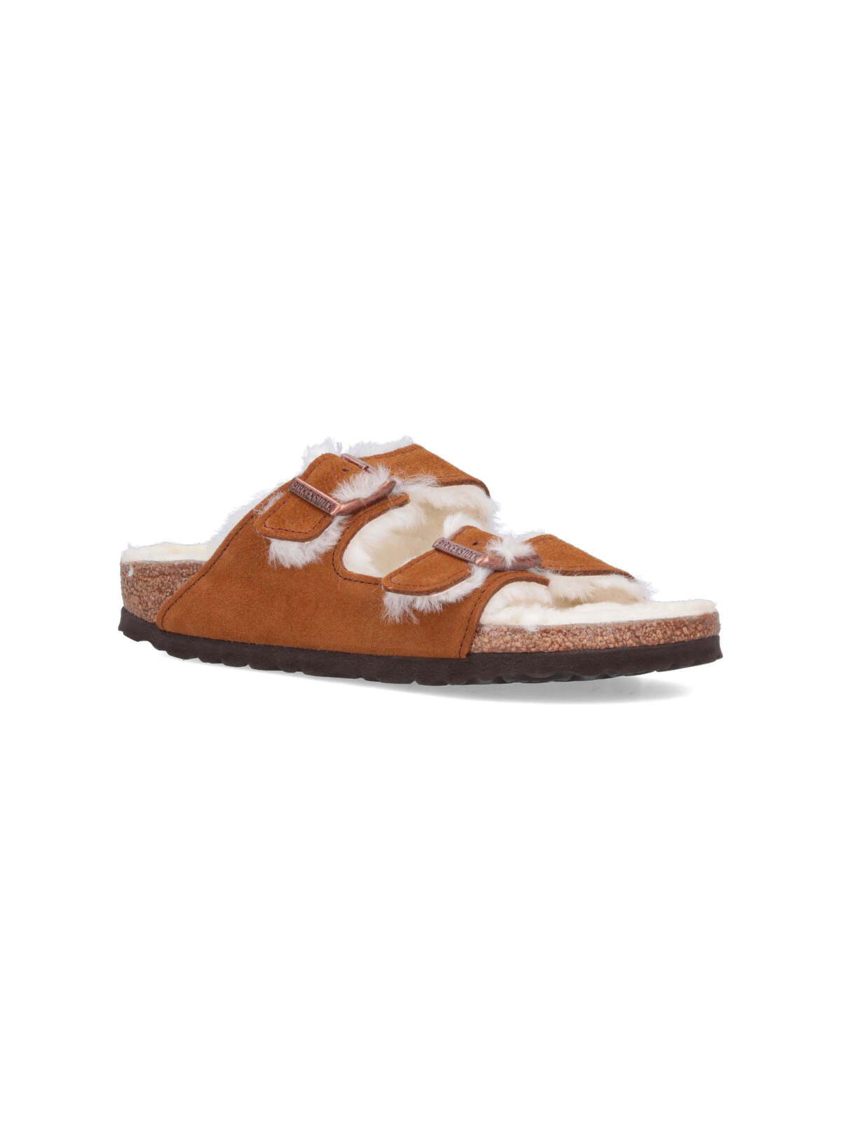 Birkenstock Arizona Shearling & Suede Sandals