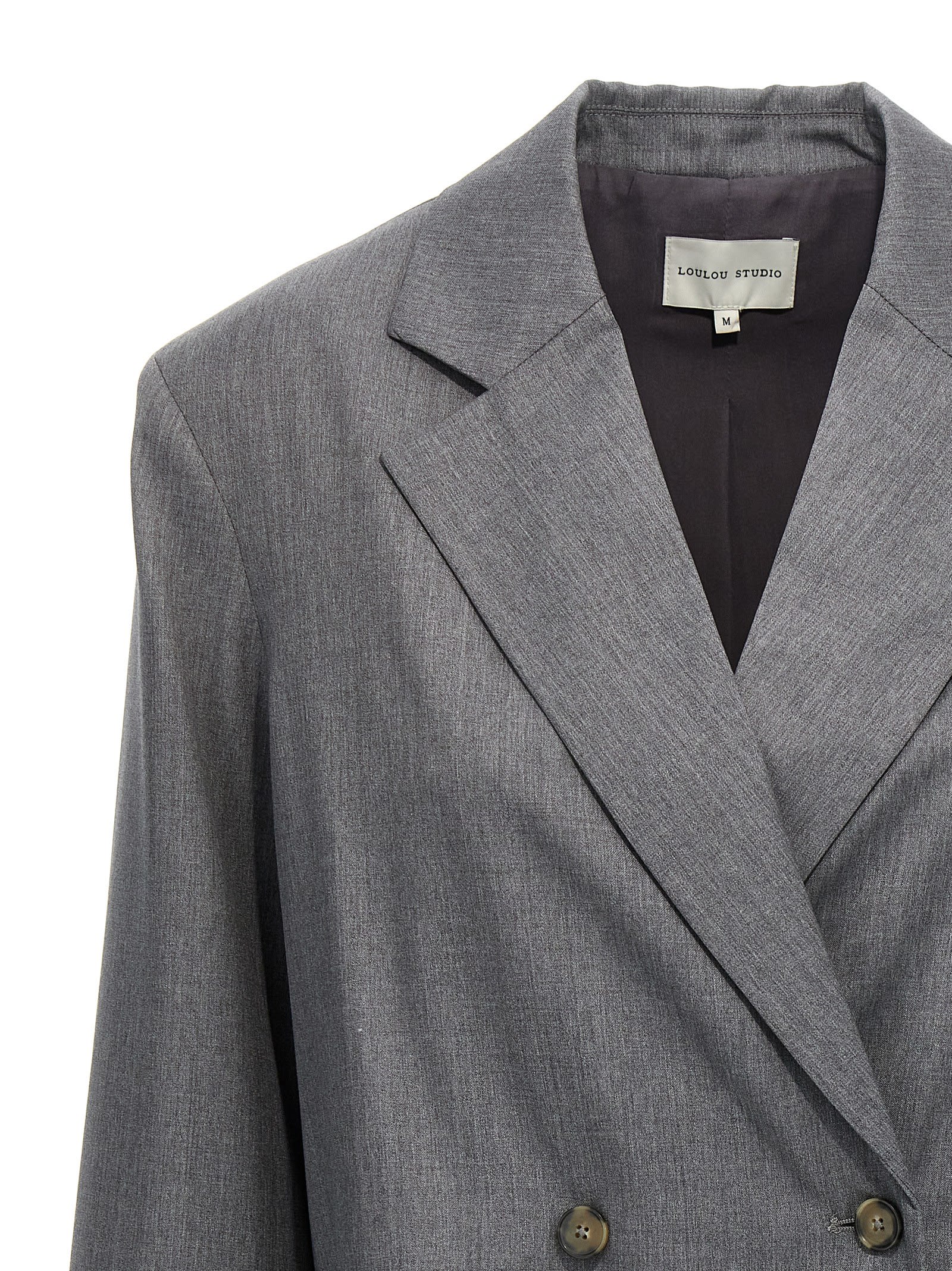 Shop Loulou Studio Donau Blazer In Gray