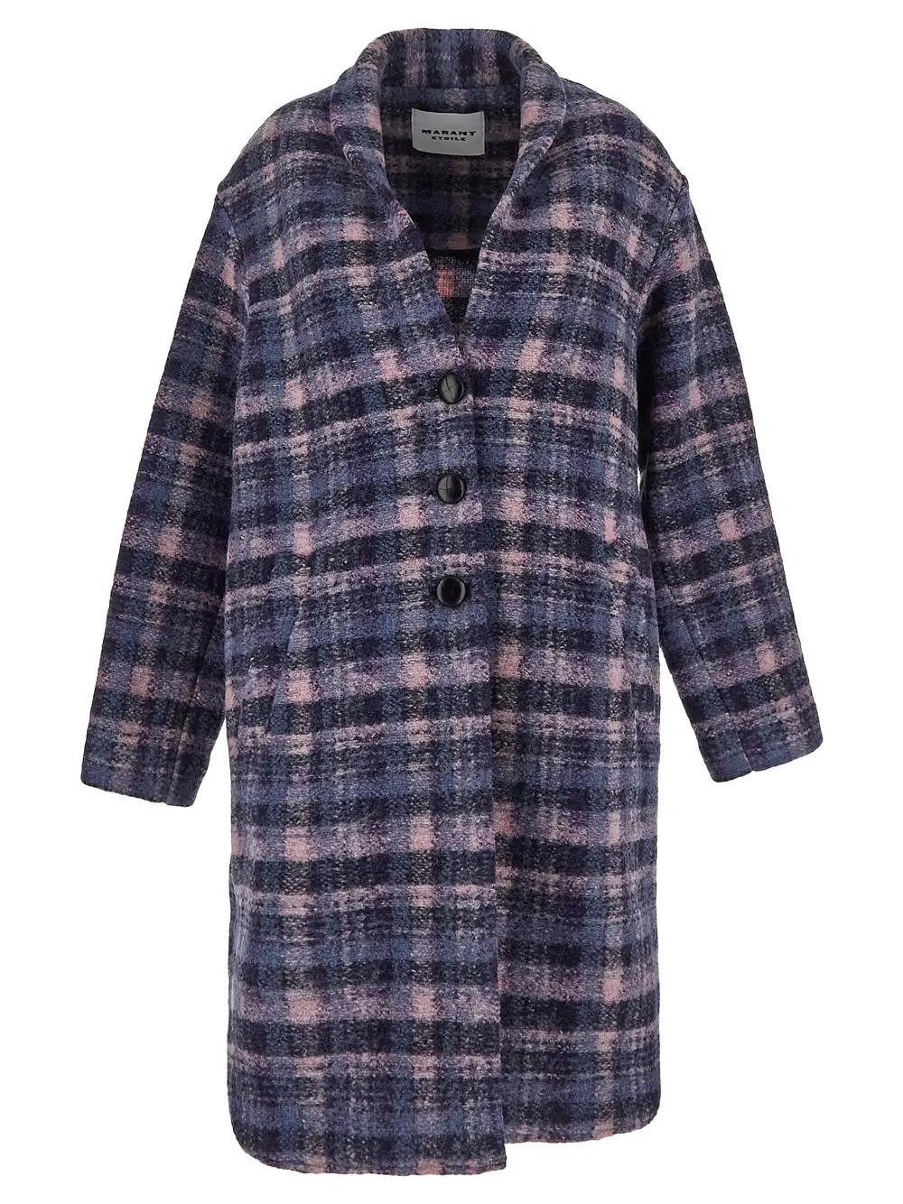 Shop Isabel Marant Étoile Gabriel Coat In Lilac