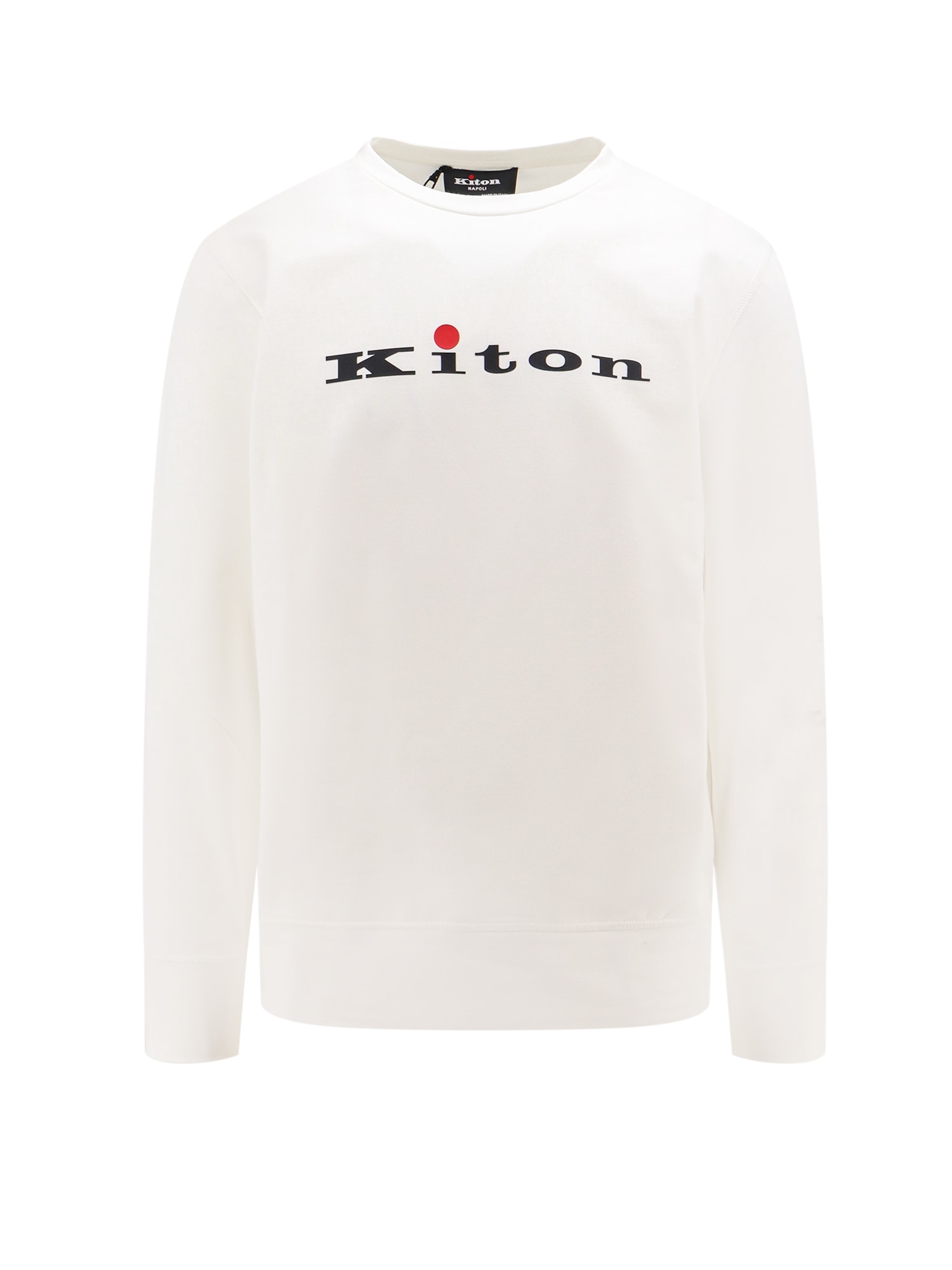 Shop Kiton Sweatshirt In White